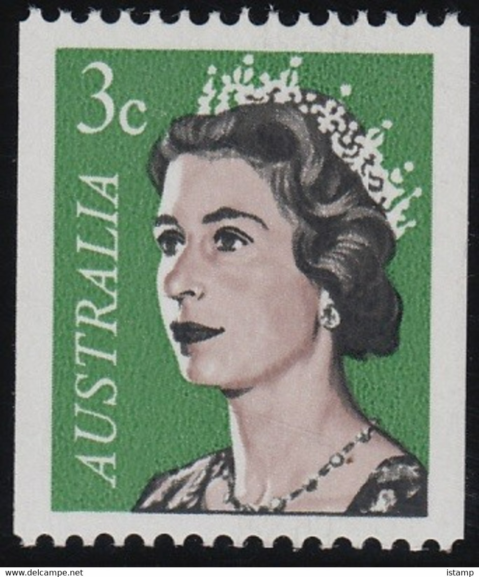 ⭕1966 - Australia Queen Elizabeth II - Decimal Definitives - 3c Coil Stamp MNH⭕ - Mint Stamps