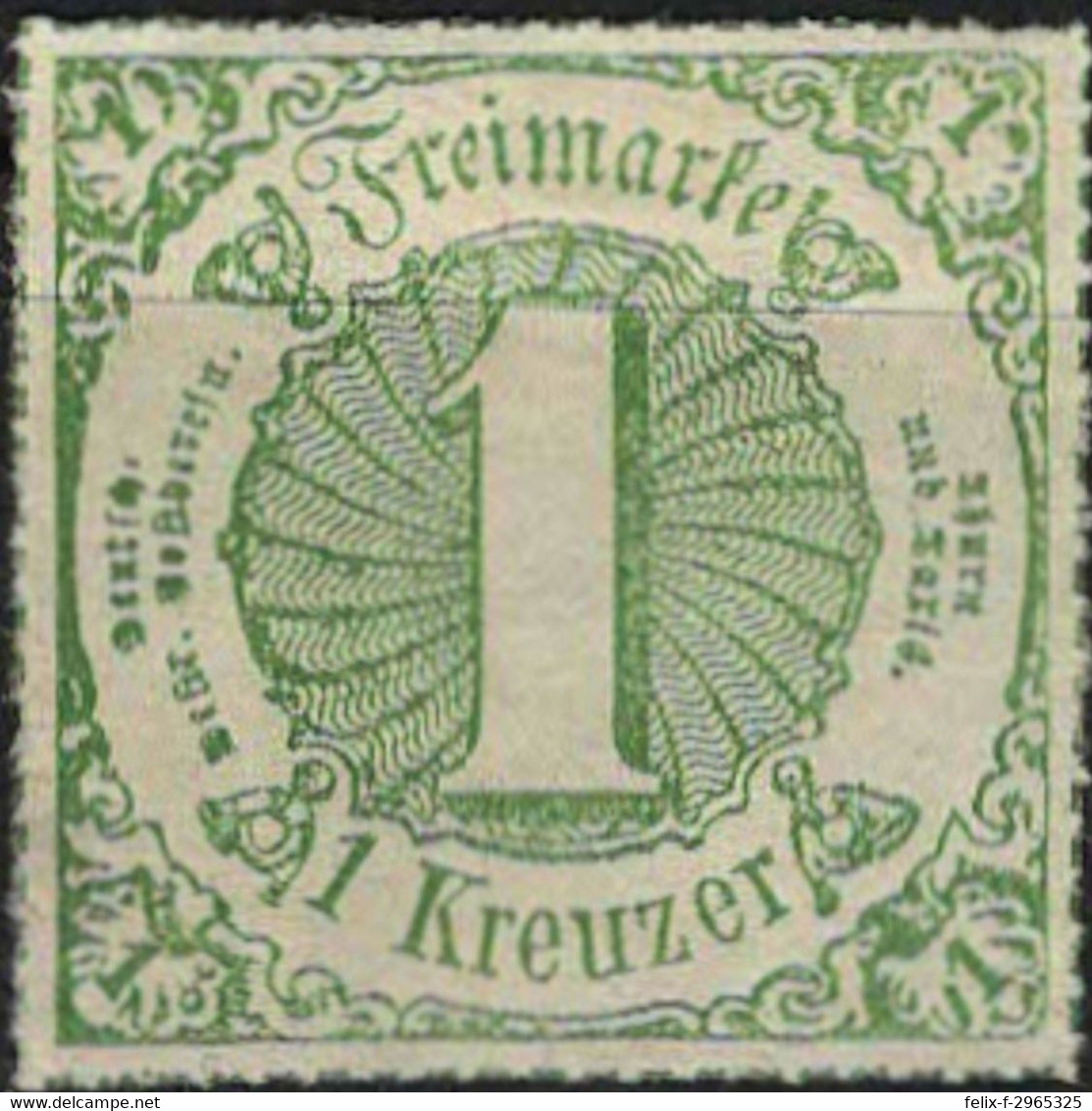 ( 01455-1 ) MiNr.41 Altdeutschland Thurn Und Taxis 1865 Ziffern Im Quatrat - Ohne Gummi - Nuovi