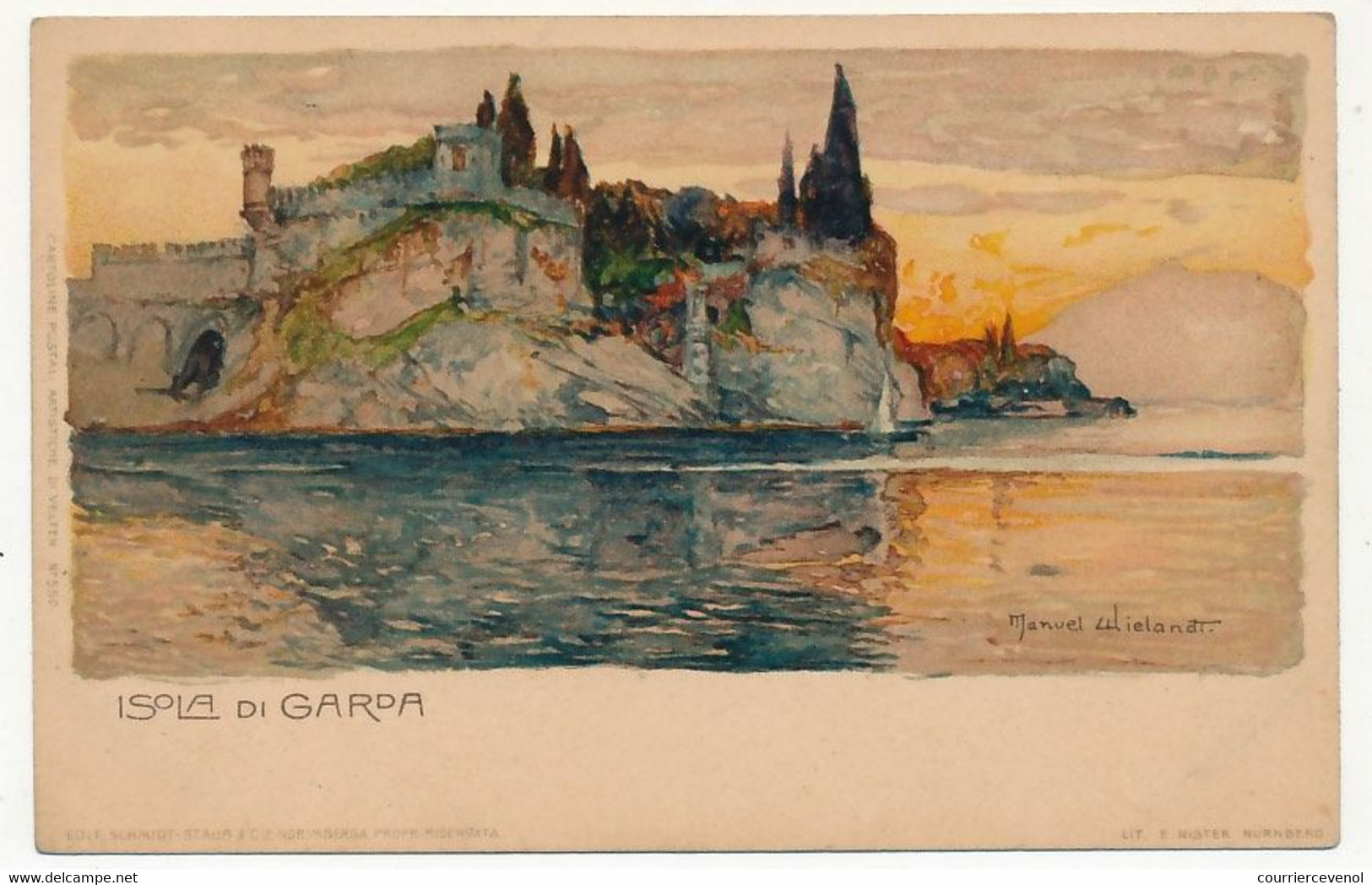 CPA - ITALIE - ISOLA DI GARDA - Lithographie Par Manuel Wielandt (M.W.) - Other & Unclassified