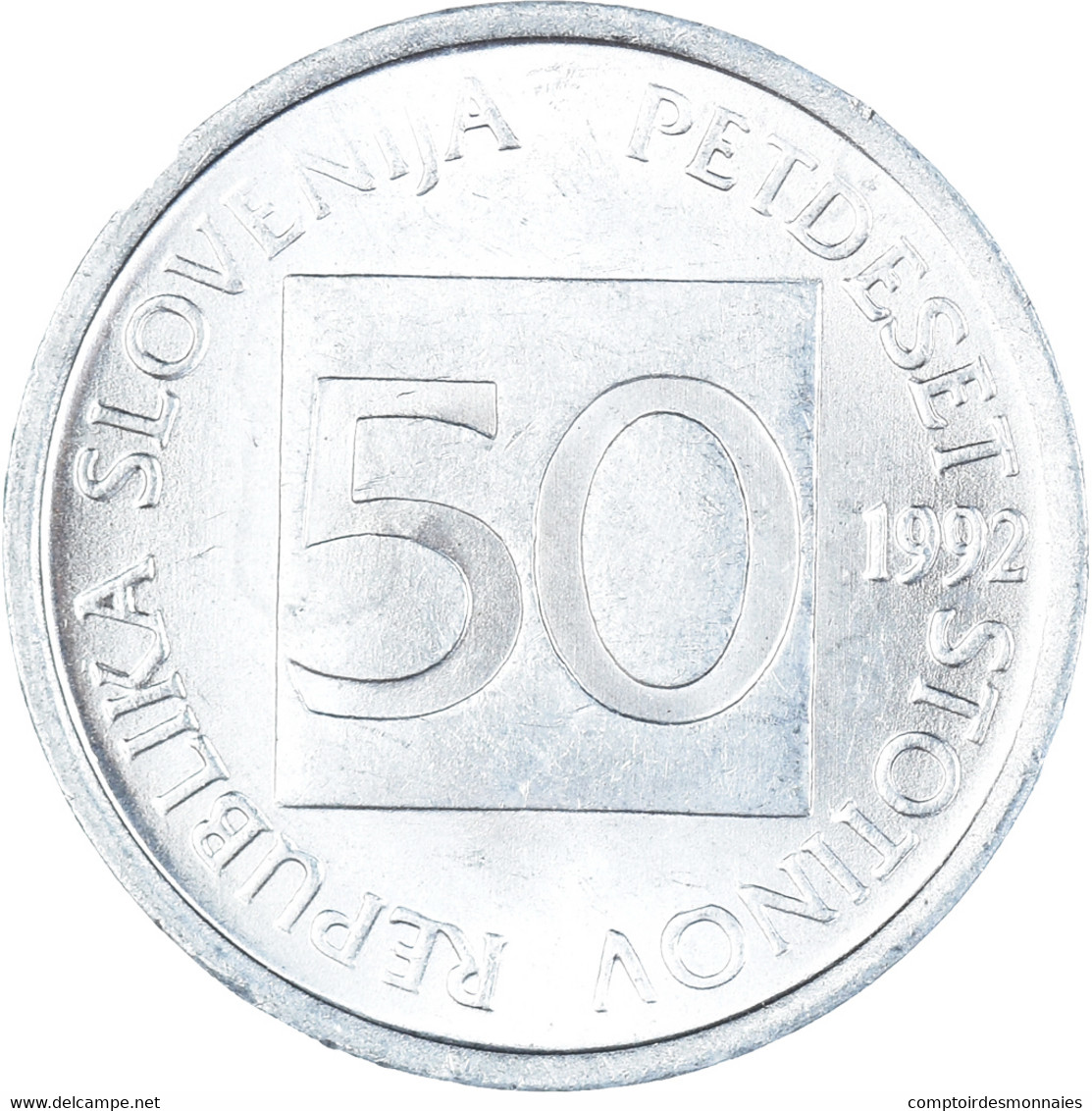 Monnaie, Slovénie, 50 Stotinov, 1992 - Slovénie