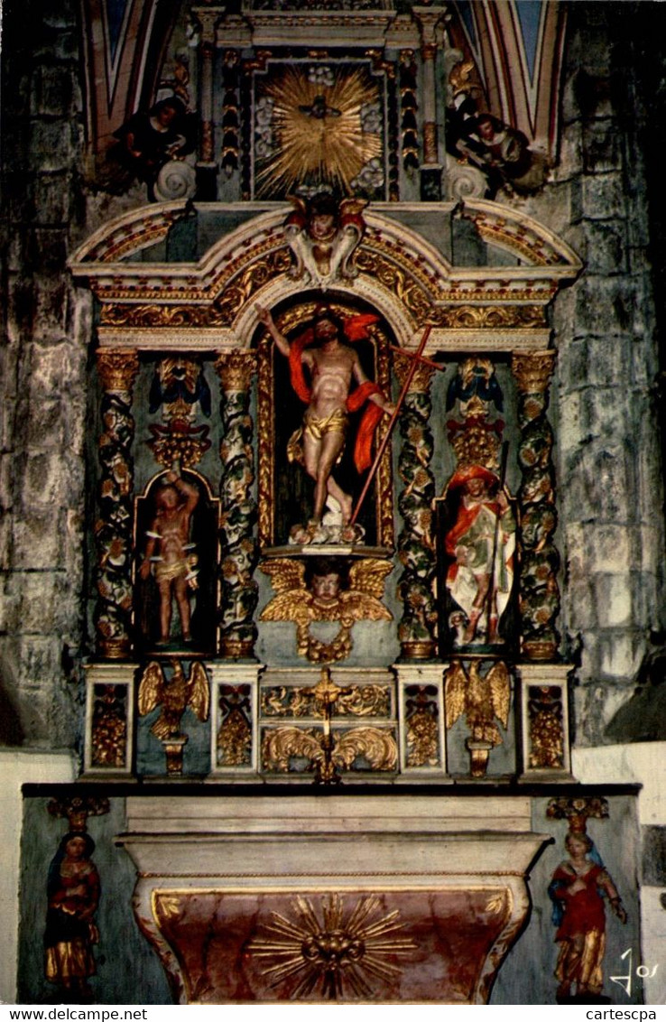 Lampaul Guimiliau Retable De La Chapelle Funeraire             CPM Ou CPSM - Lampaul-Guimiliau