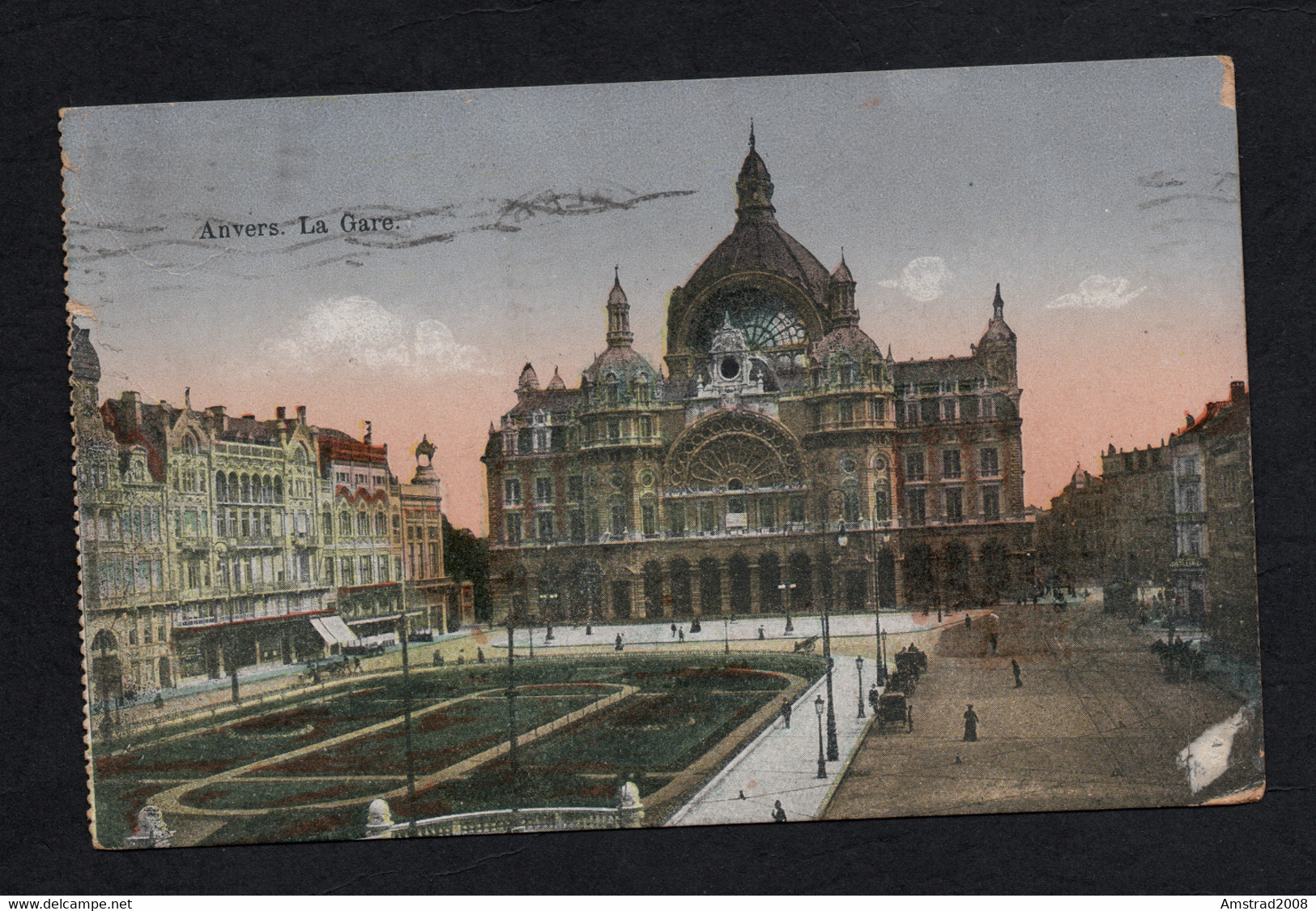 1915 BELGIQUE AVERS LA GARE CENTRALE PLACE REINE ASTRID ANTWERPEN-CENTRAAL Koninkrijk België Königreich Belgien België - Puurs