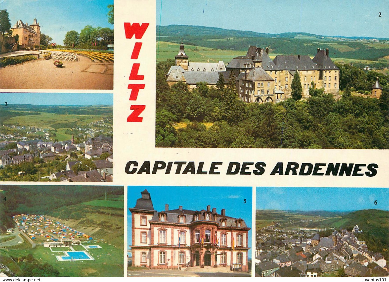 CPSM Wiltz-Capitale Des Ardennes-Multivues-Beau Timbre      L2000 - Wiltz