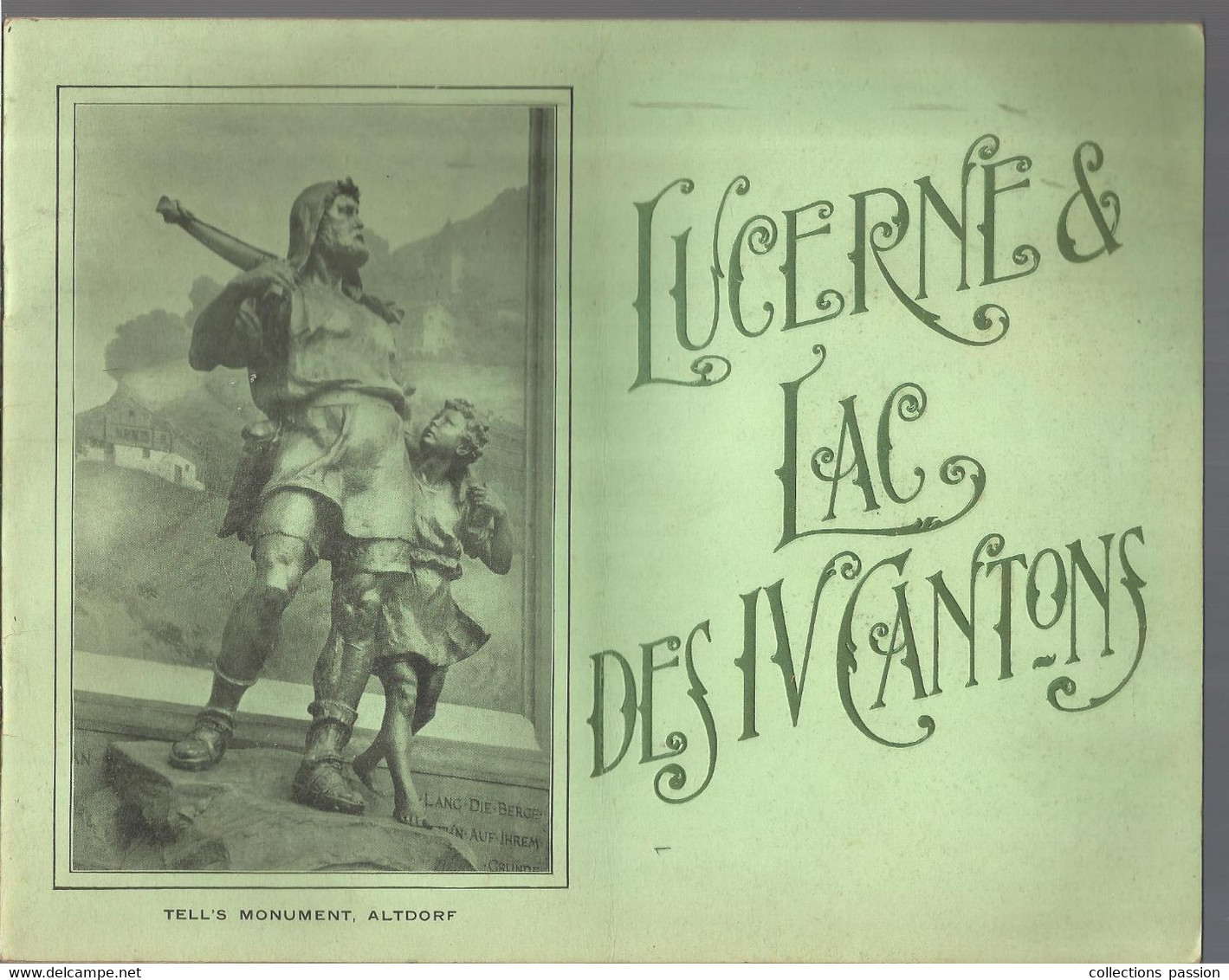 Régionalisme, SUISSE,LUCERNE & LAC DES IVCANTONS, Plan, 30pages, 28 Photographies, Frais Fr 5.50 E - Ohne Zuordnung