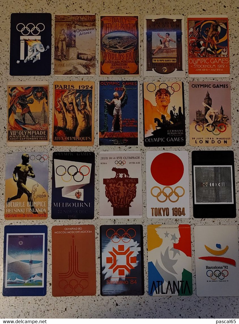 20 Cartes Musée Olympique De Lausanne Jeux Olympiques D'été - Olympische Spelen