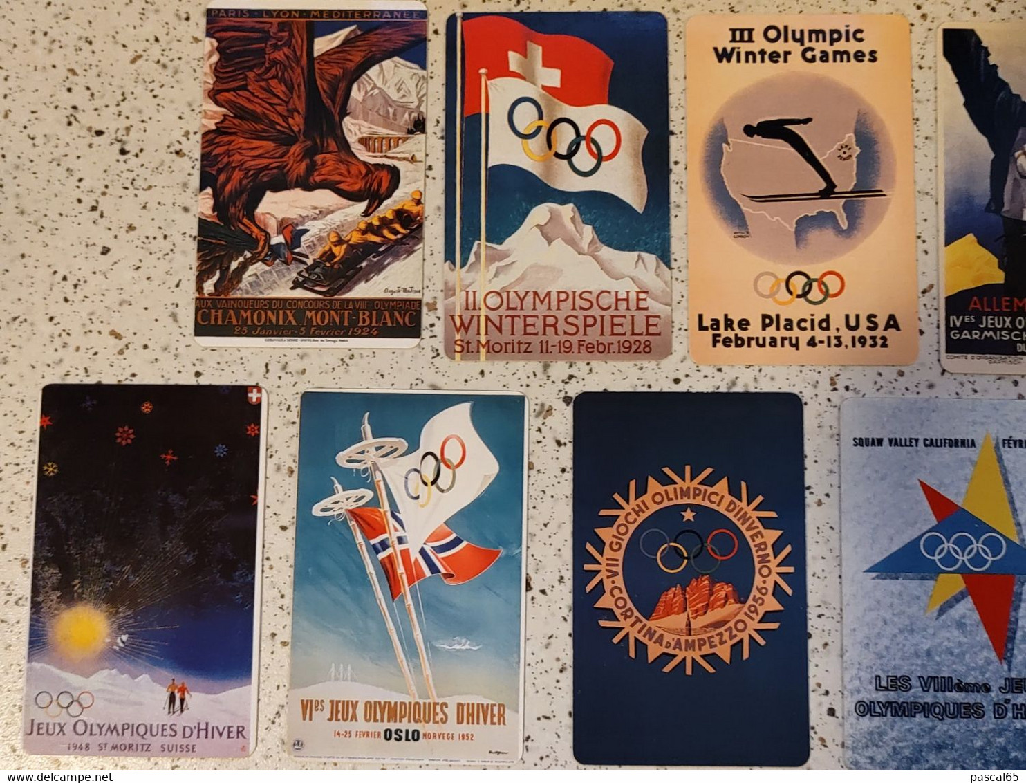 9 Cartes Musée Olympique De Lausanne Jeux Olympiques D'hiver - Olympic Games