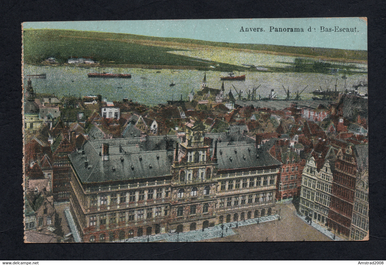 1915 BELGIQUE ANVERS PAMORAMA DU BAS ESCEAUT België  Belgien België CPA BELGE BELGIO - Böchout