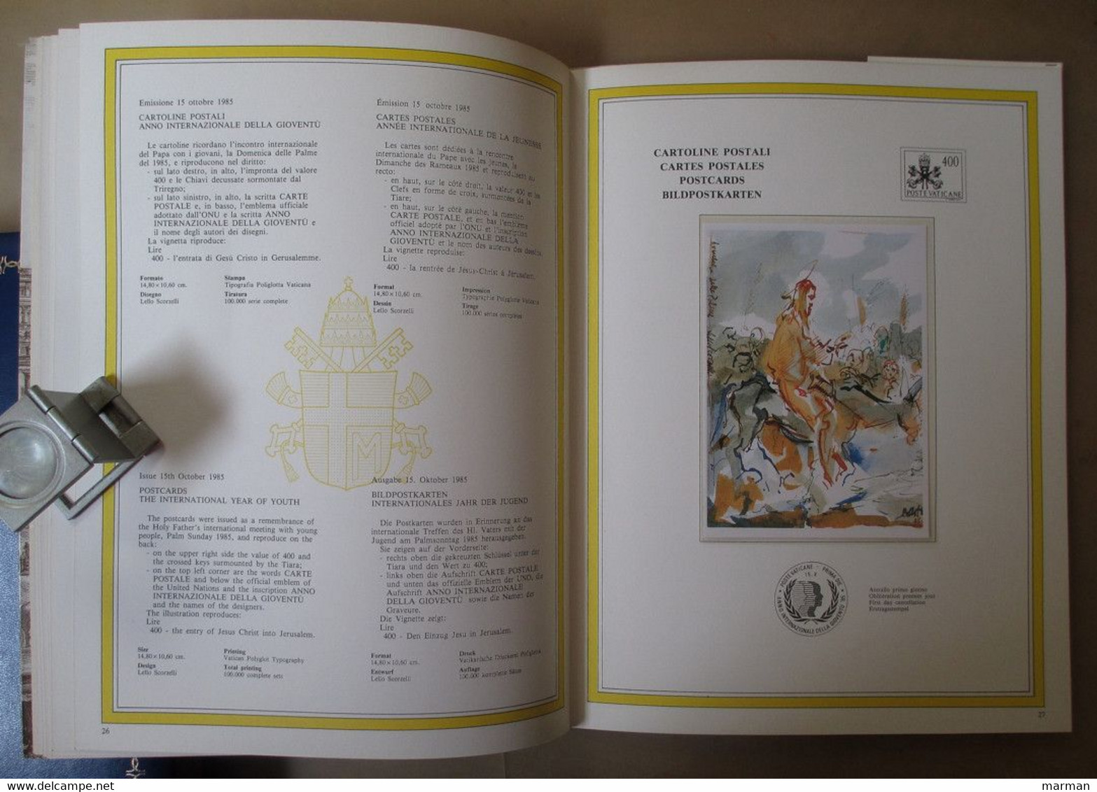 VATICANO Volume Ufficiale Emissioni 1985 - Sammlungen