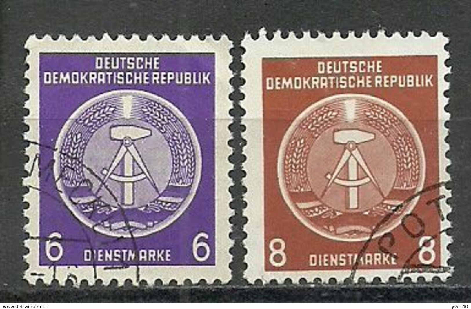 Germany; 1954 Official Stamps - Afgestempeld