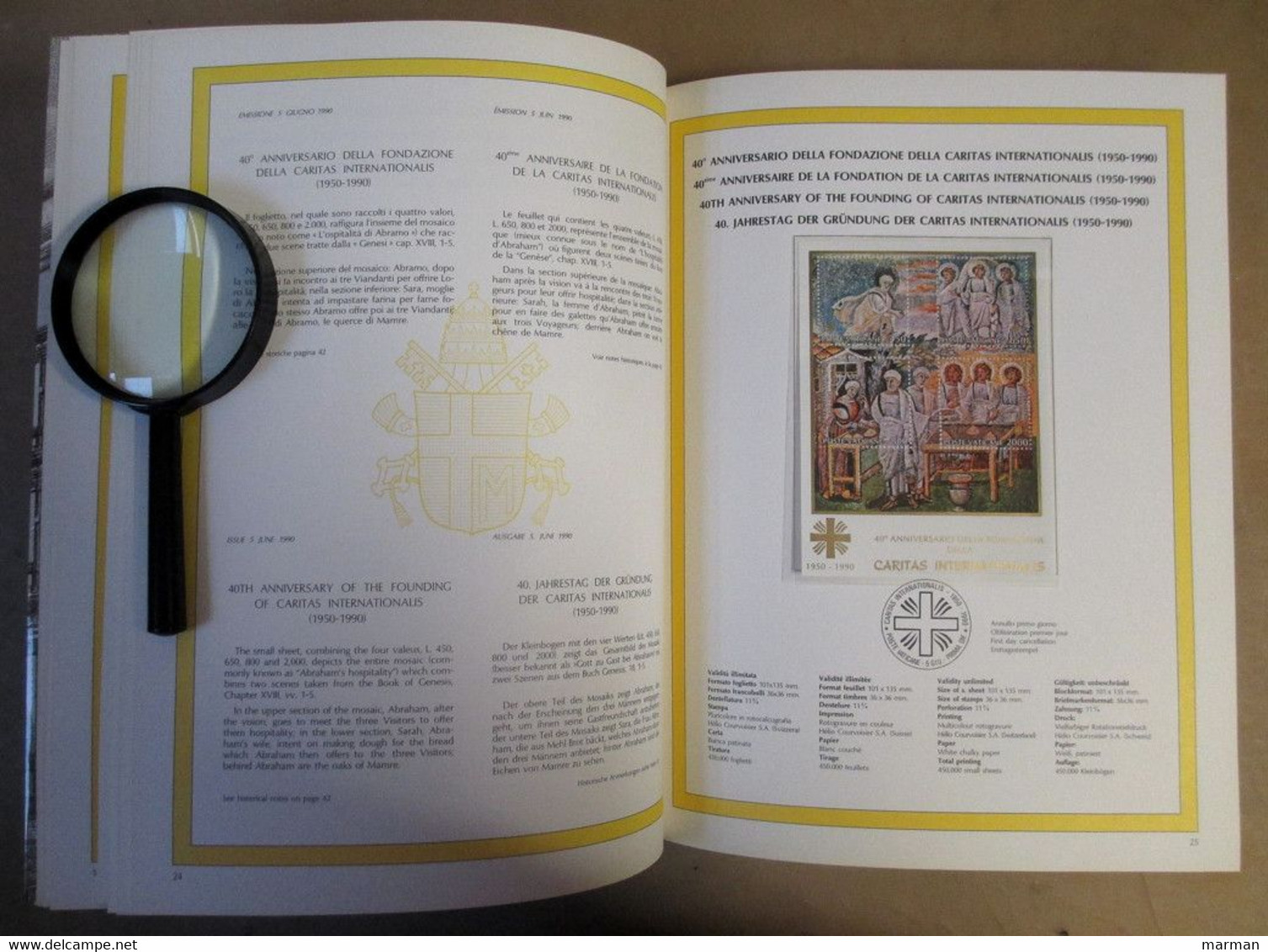 VATICANO Volume Ufficiale Emissioni 1990 - Verzamelingen