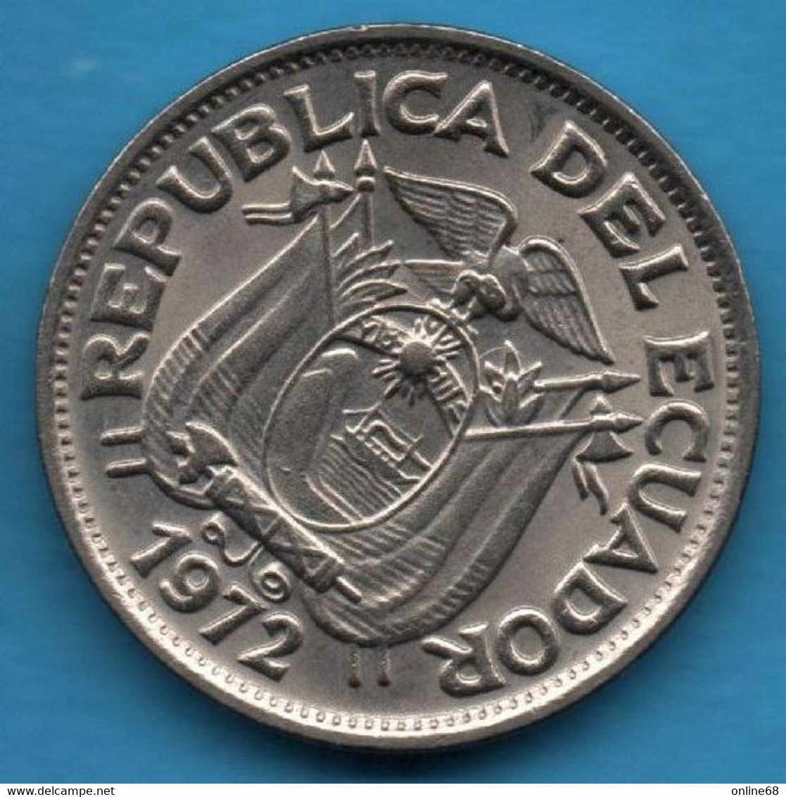 ECUADOR 10 CENTAVOS 1972 KM# 76c - Ecuador