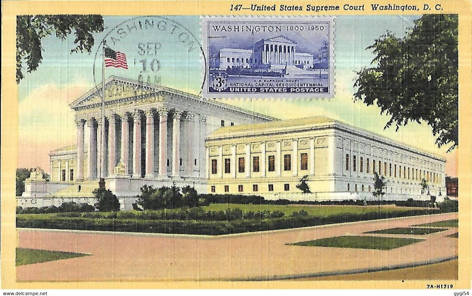 ETATS-UNIS   CARTE MAXIMUM  SUPREME COURT WASHINGTON - Maximum Cards