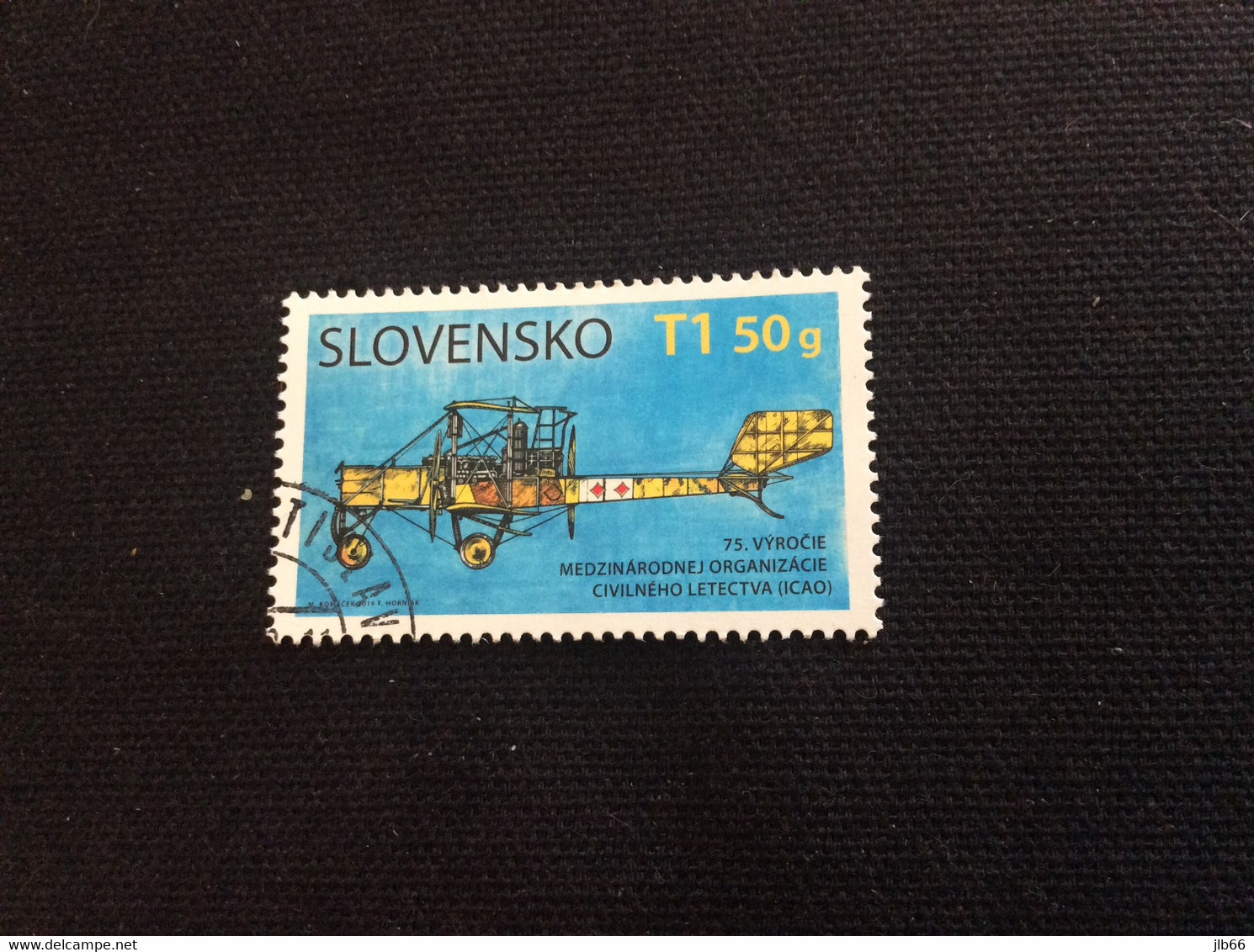 SK 2019 YT 763 Oblitéré ICAO 75 Ans Organisation Internationale Aviation Civile Avion Camroni - Used Stamps