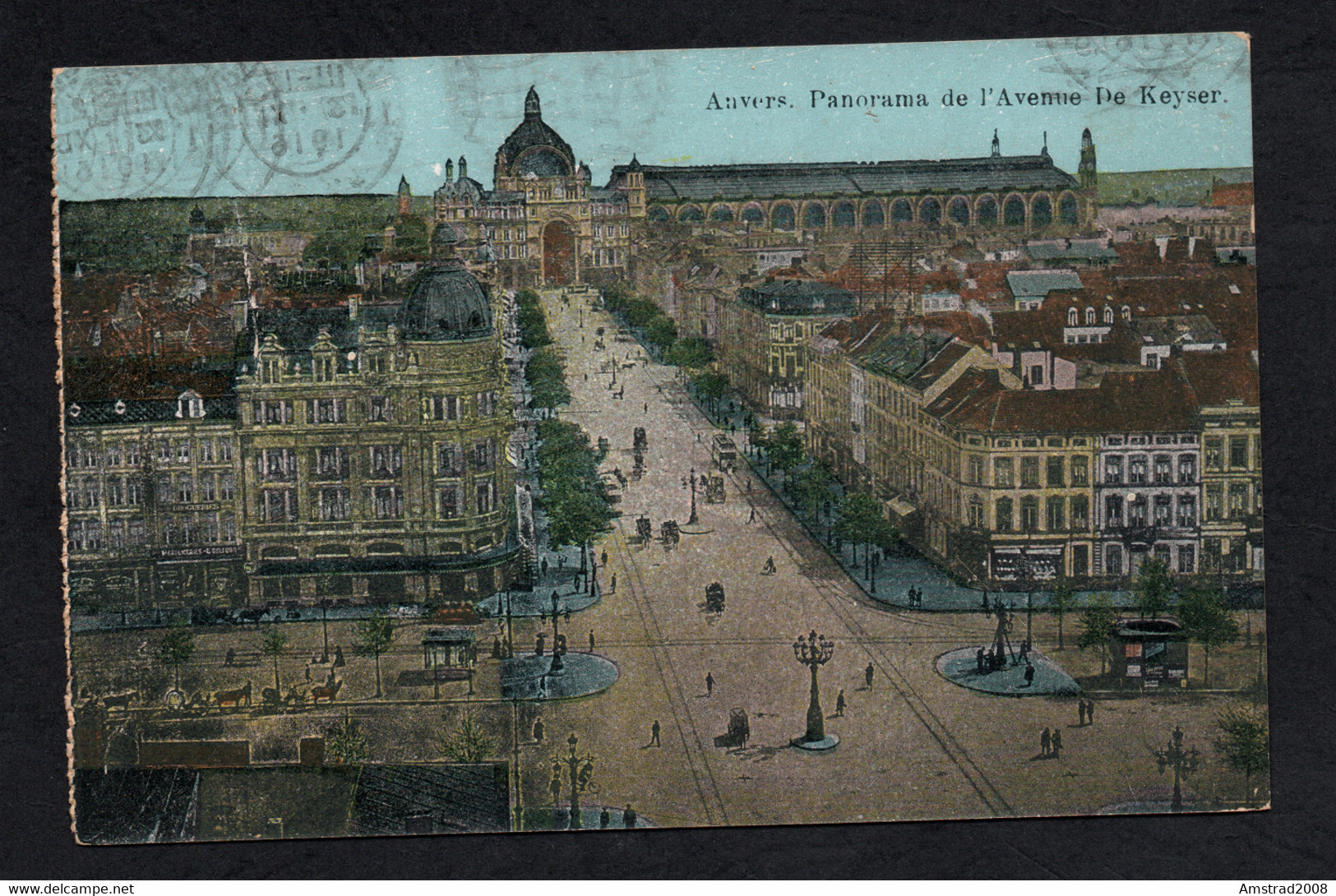 1915 BELGIQUE ANVERS PANORAMA DE L'AVENUE DE KEYSER België  Belgien België CPA BELGE BELGIO - Rijkevorsel