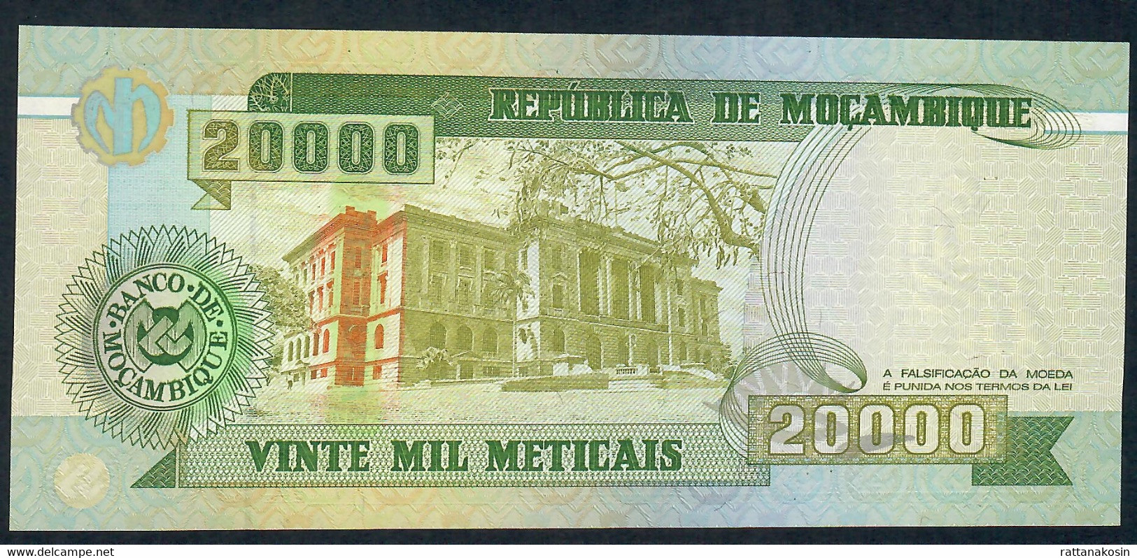 MOZAMBIQUE P140  20.000  ESCUDOS  1999 Serie AA   UNC. - Mozambico