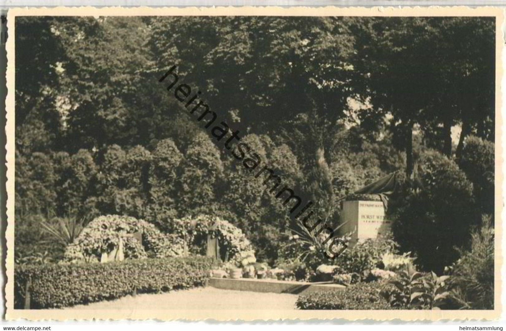 Berlin - St. Nikolai Friedhof - Horst Wessel Grab - Foto-AK - Prenzlauer Berg