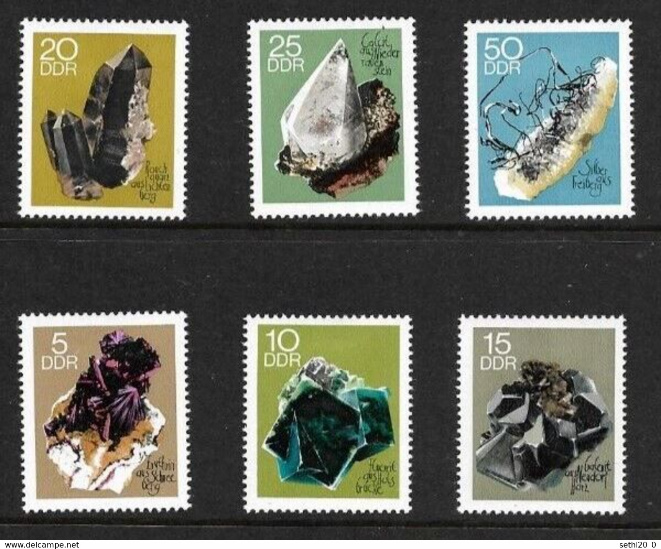 Allemagne Democratique 1969 Minerals Mineraux MNH - Minéraux