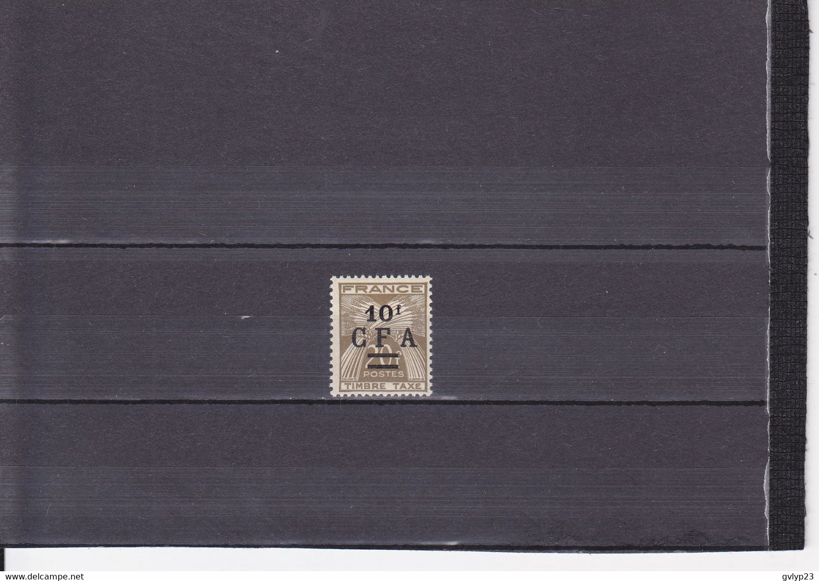 10 F SUR 20 F BRUN OLIVE/NEUF **/ N° 42 YVERT ET TELLIER 1949-50 - Timbres-taxe