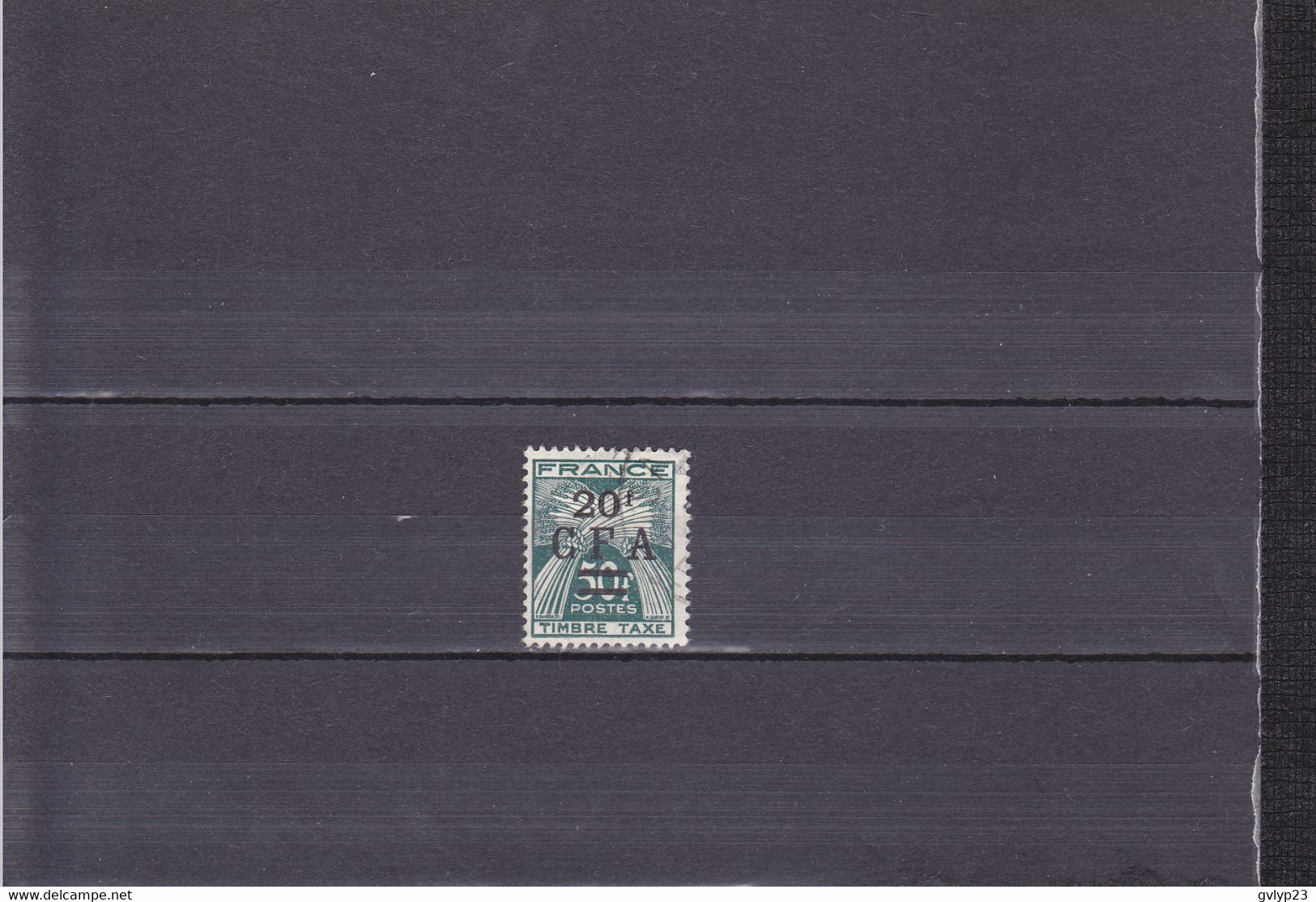 20 F SUR 50 F VERT-FONCé/OBLITéRé/ N° 43 YVERT ET TELLIER 1949-50 - Timbres-taxe