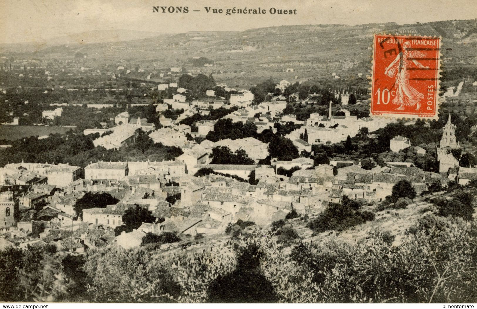 NYONS VUE GENERALE OUEST 1916 - Nyons