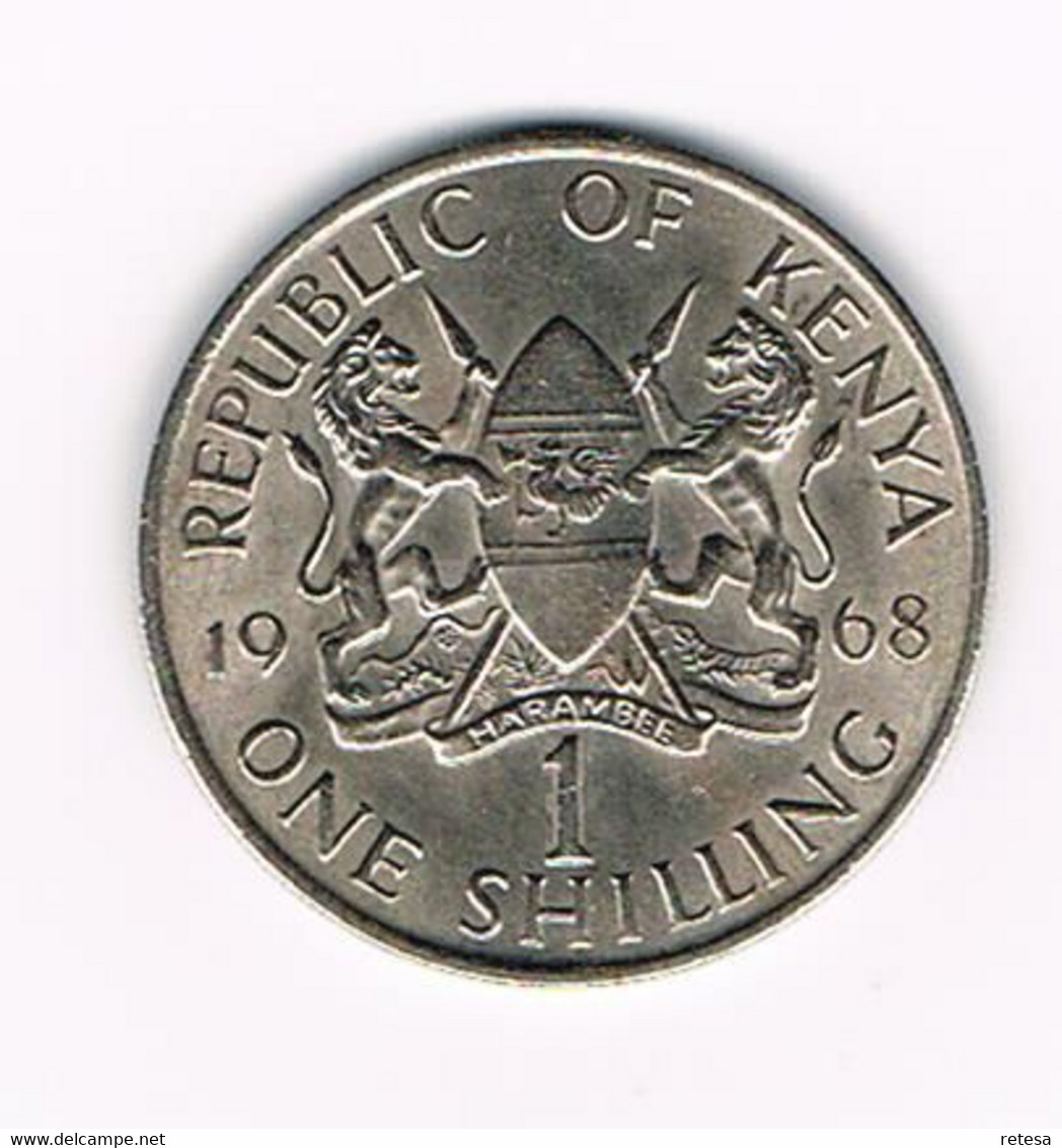 #  KENYA 1 SHILLING   1968 - Kenya