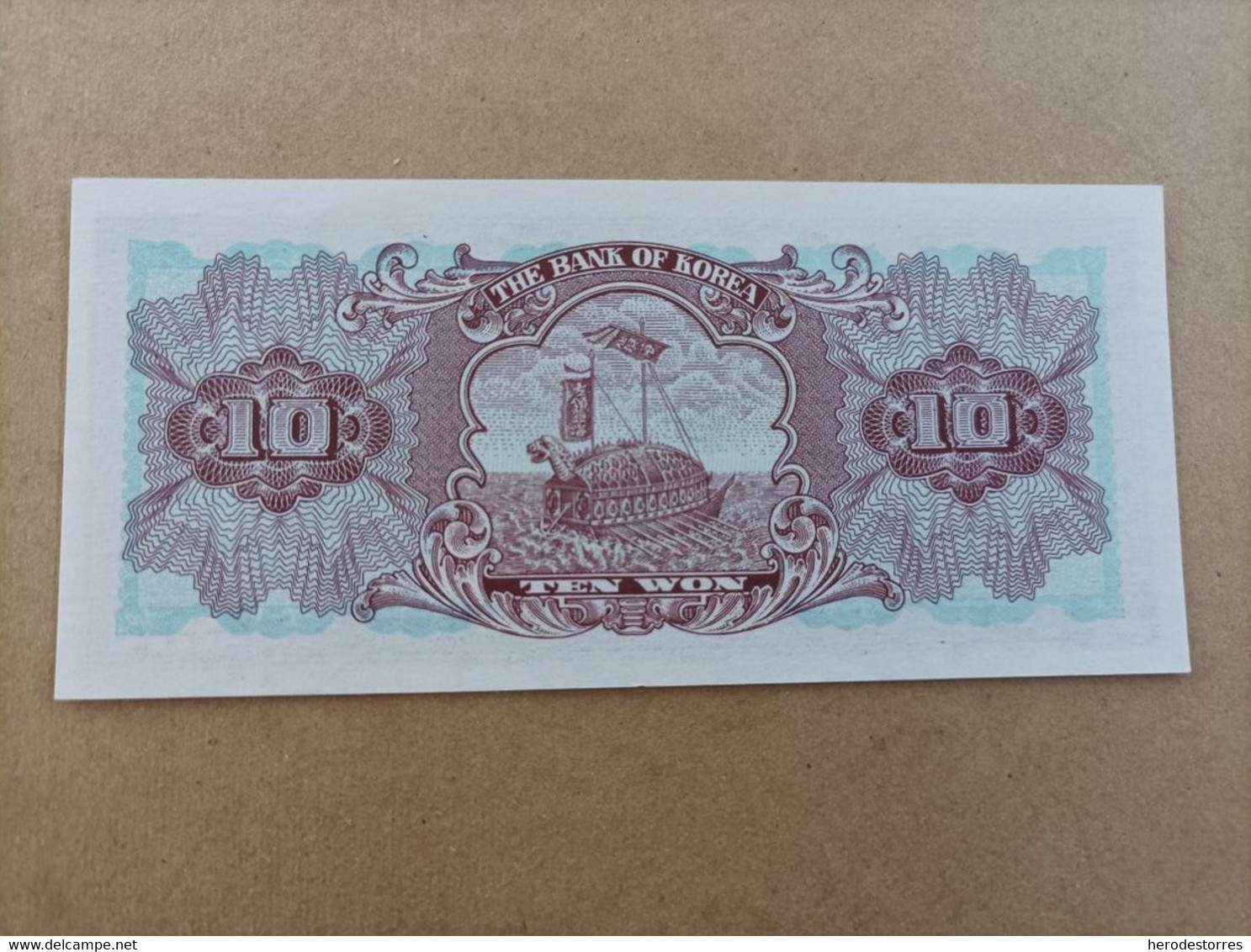 Billete De Corea Del Sur De 10 Won, UNC - Corea Del Sud