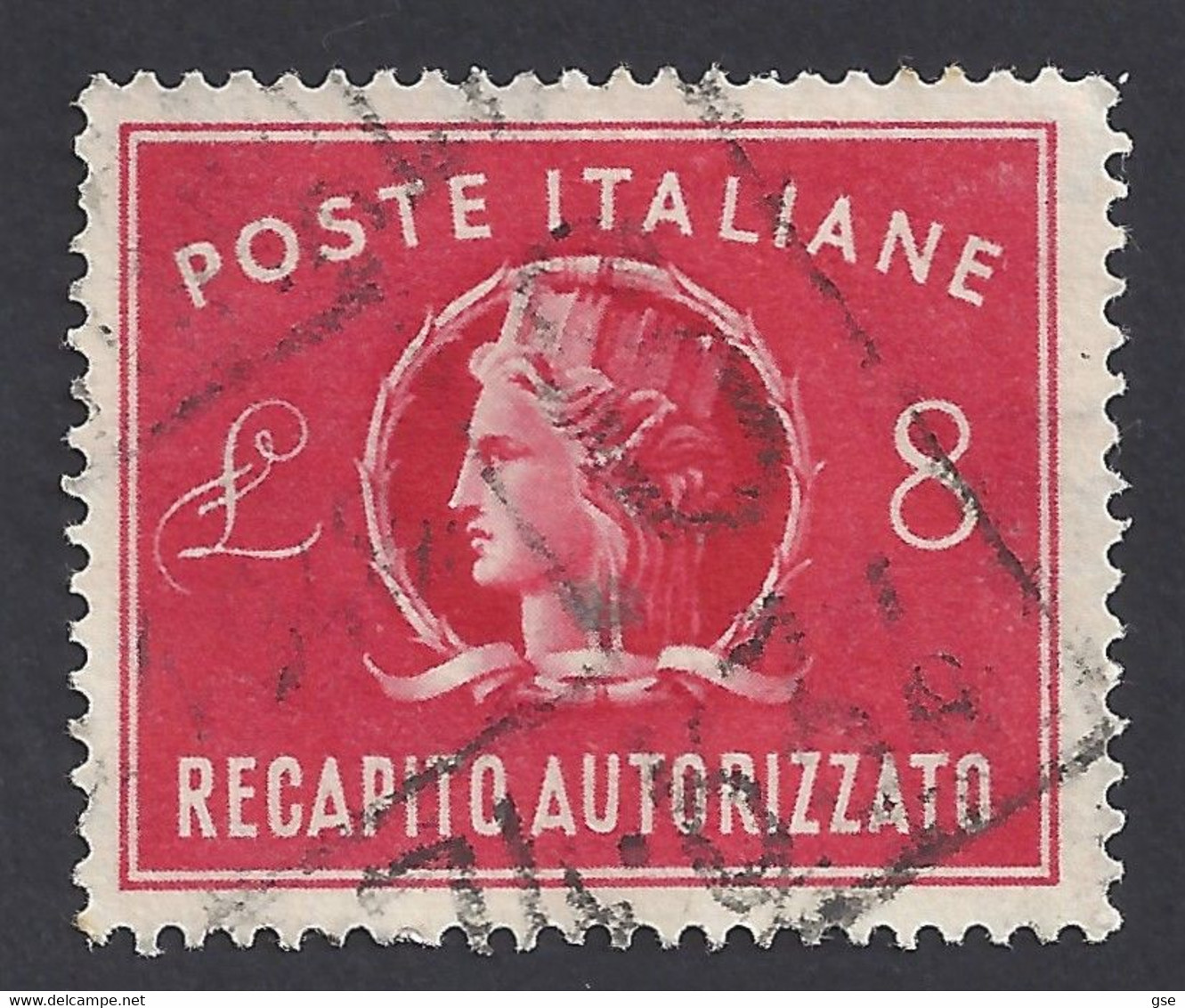 ITALIA 1947 - Sassone 9° - Recapito Autorizzato | - Fiscaux