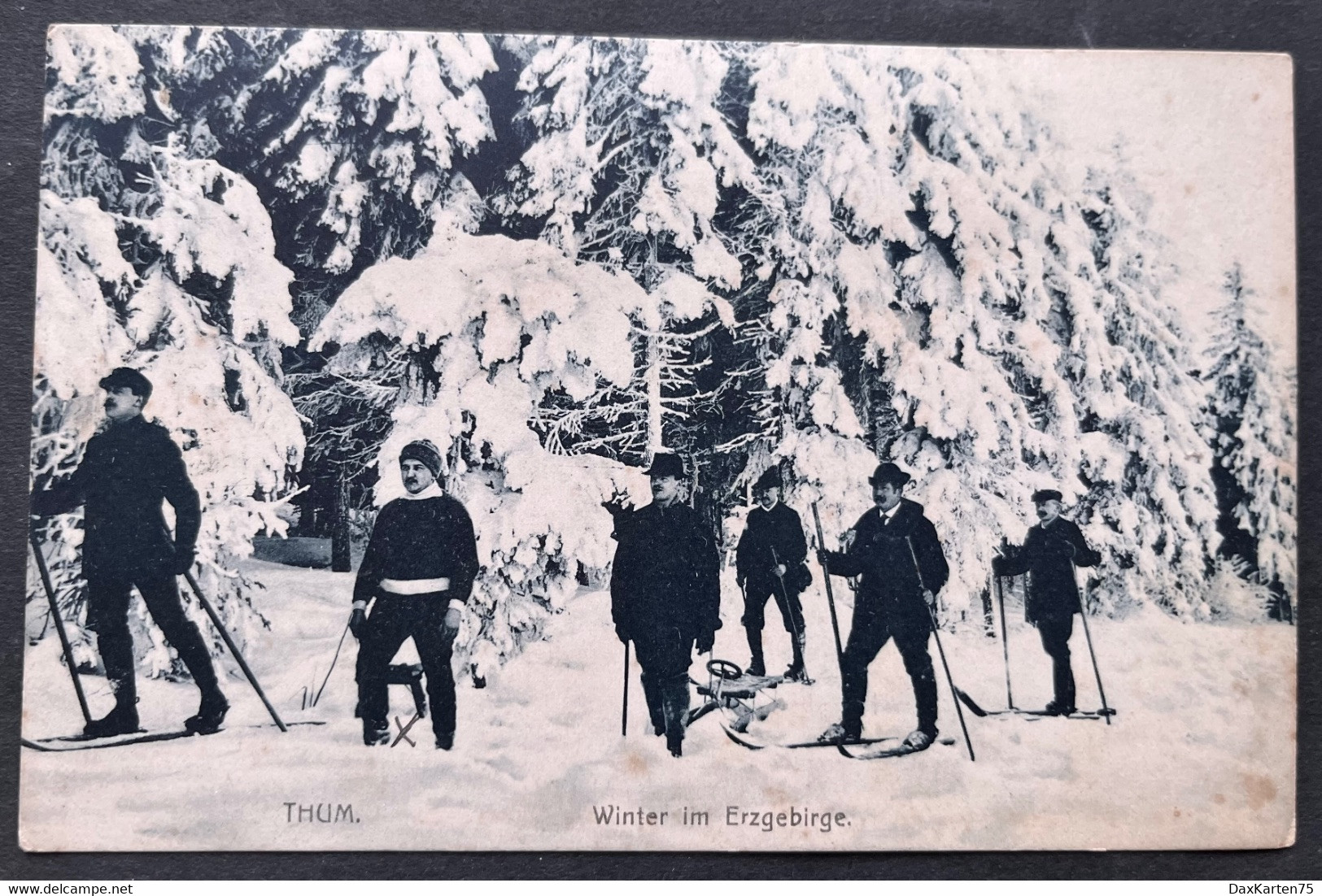 THUM. Winter Im Erzgebirge/ Skiläufer - Thum