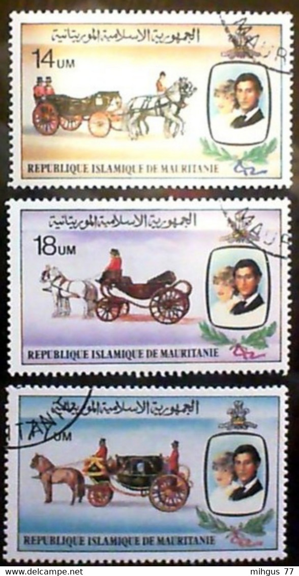 Mauritanie 1982 21 Anniversaire De DIANA Used Stamps - Mauritanie (1960-...)