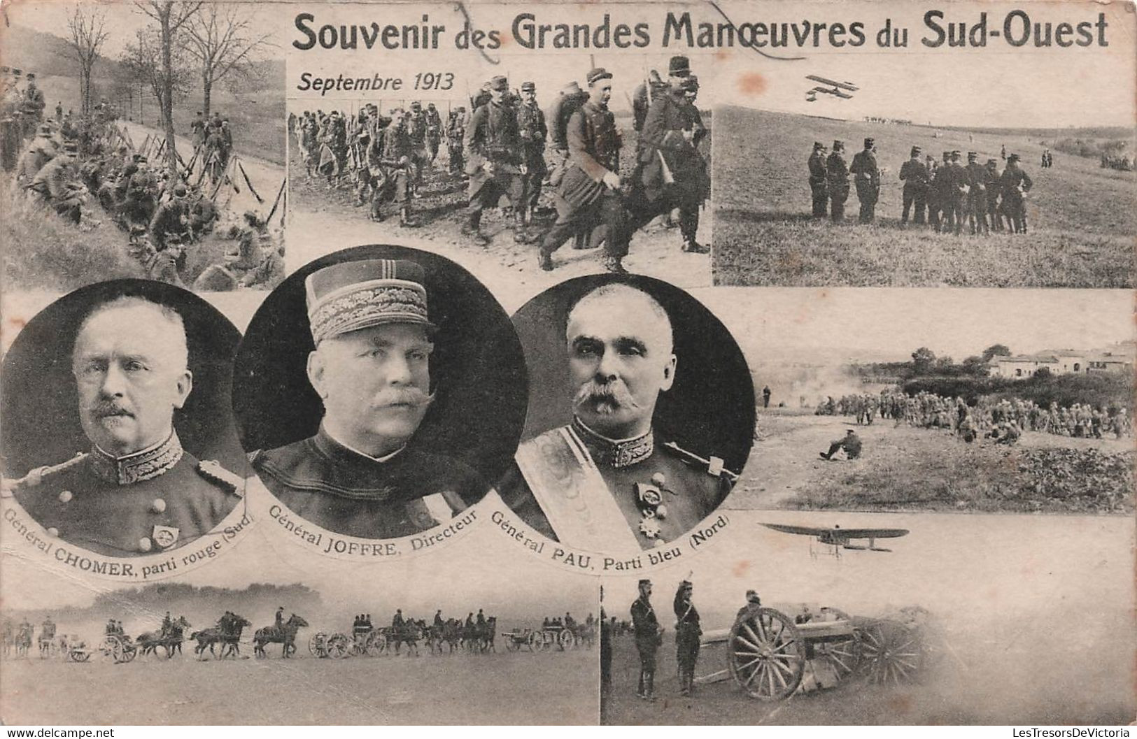 CPA Souvenir Des Grandes Manoeuvres Du Sud Ouest - Septembre 1913 - Carte Multivues - Manovre