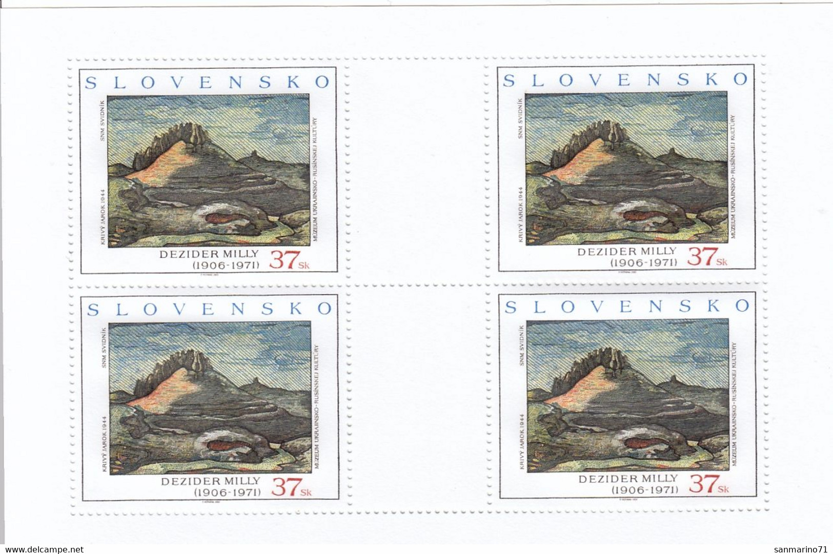 SLOVAKIA 544,unused - Hojas Bloque