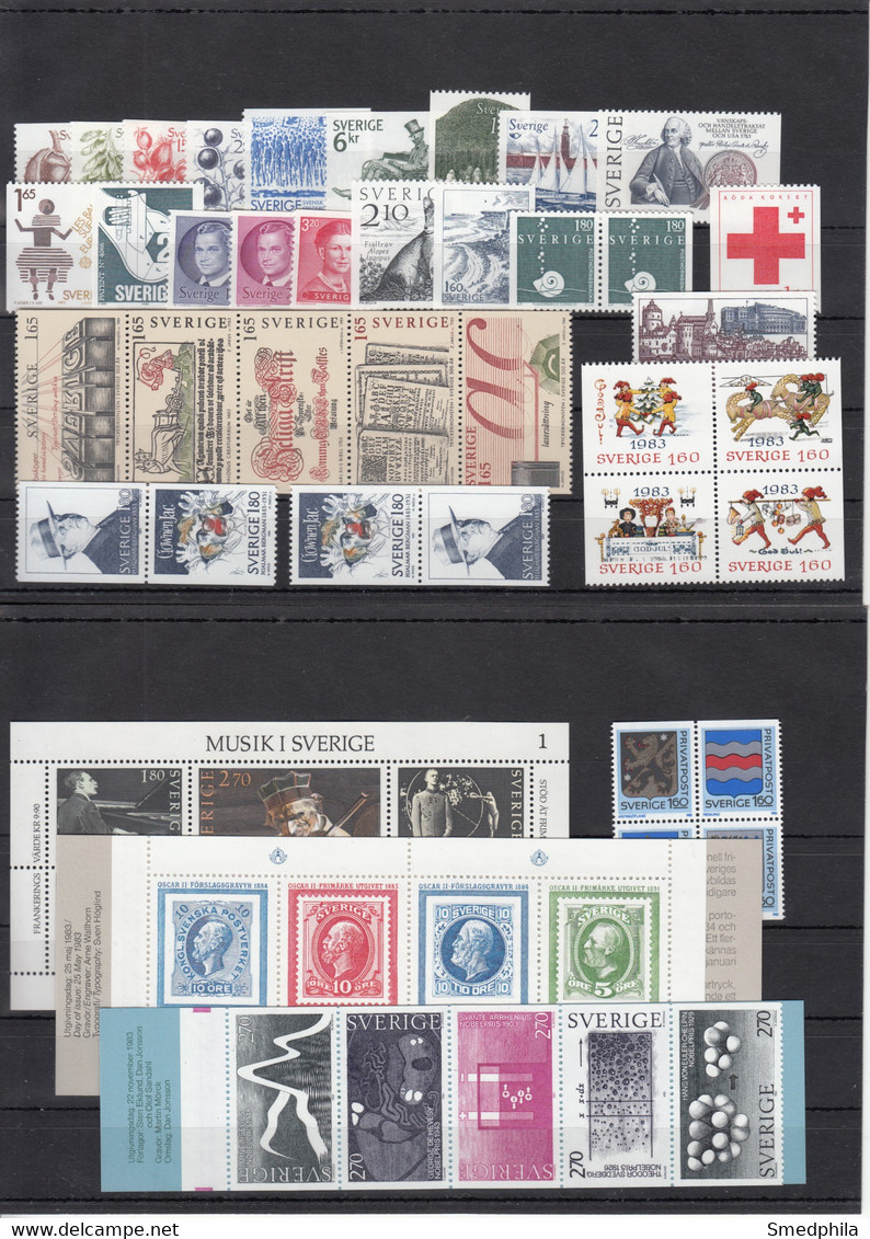 Sweden 1983 - Full Year MNH ** - Années Complètes