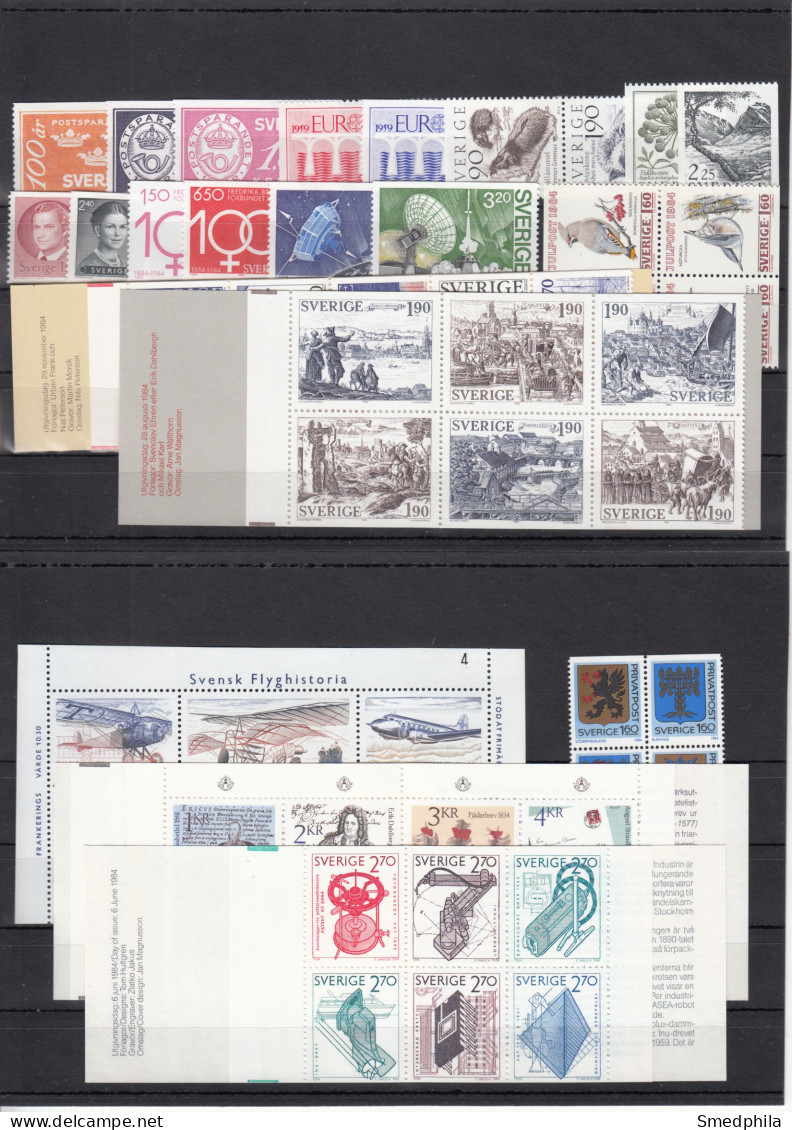 Sweden 1984 - Full Year MNH ** - Annate Complete