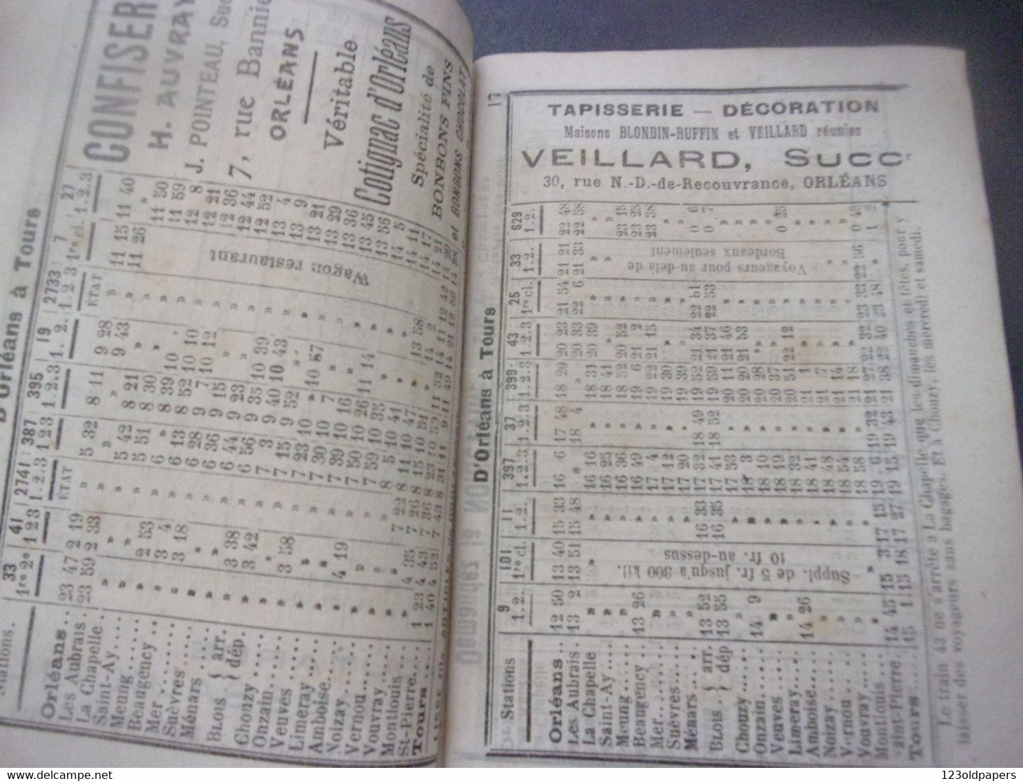 ♥️ LOIRET ORLEANS GUIDE   INDICATEUR 1914  Chemins Fer TRAMWAY VOITURE PUBLIQUE OMNIBUS ..PLAN RENSEIGNEMENT VILLE - Zonder Classificatie