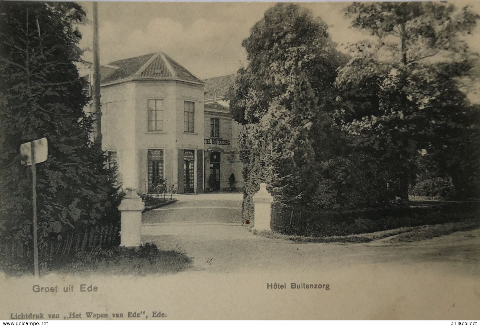 Ede (Gld.) Groeten Uit - Hotel Buitenzorg Ca 1900 - Ede