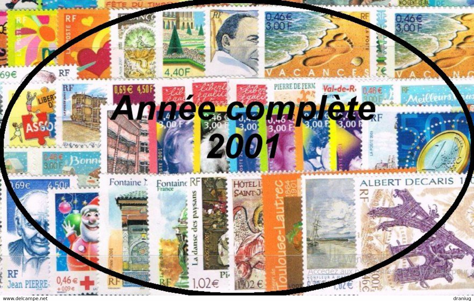 France Année Complète 2001 N** Sous Faciale - 2000-2009