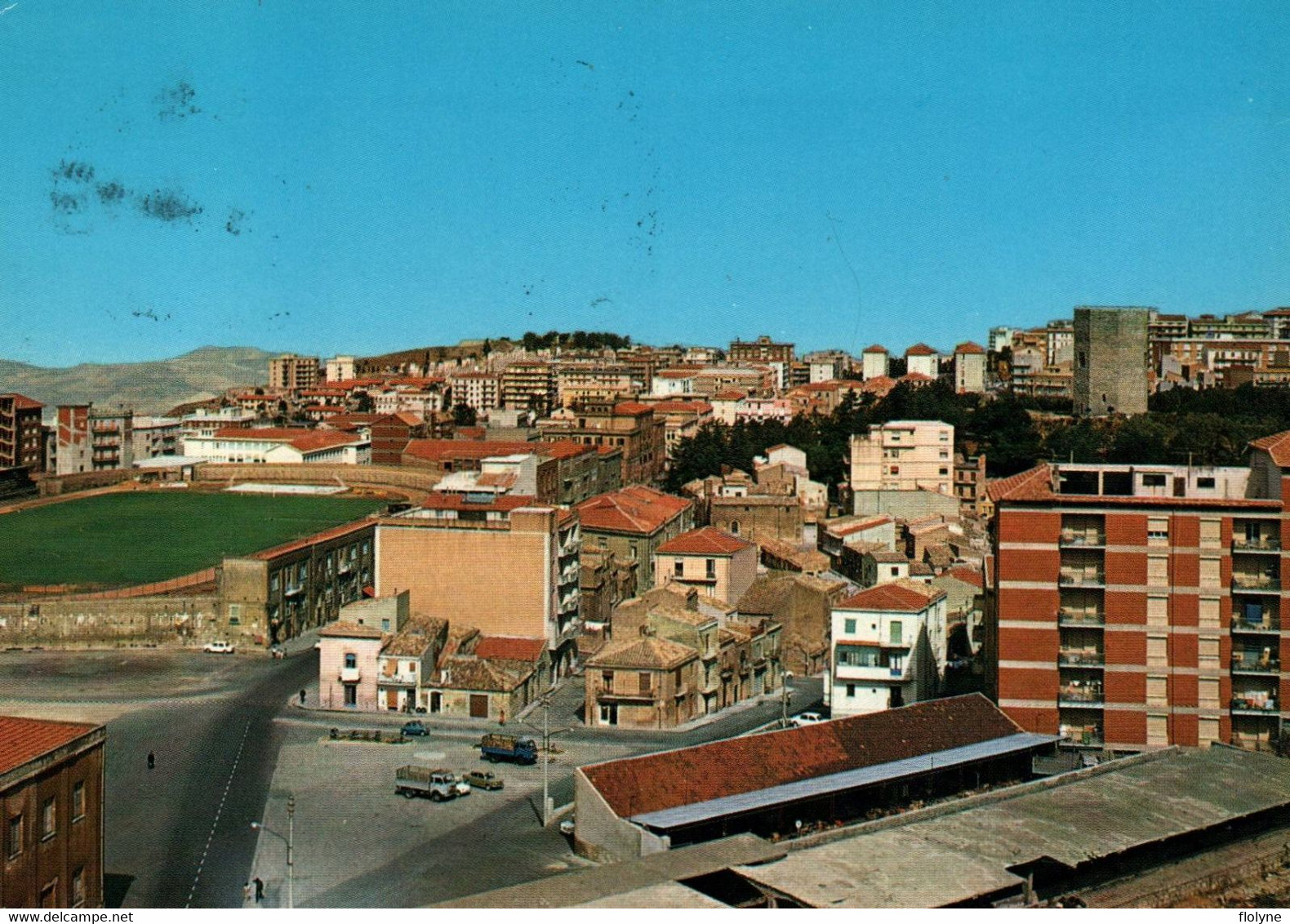 Enna - Campo Sportivo E Scorcio Panoramico - Stade Stadium - Italie Italia - Enna