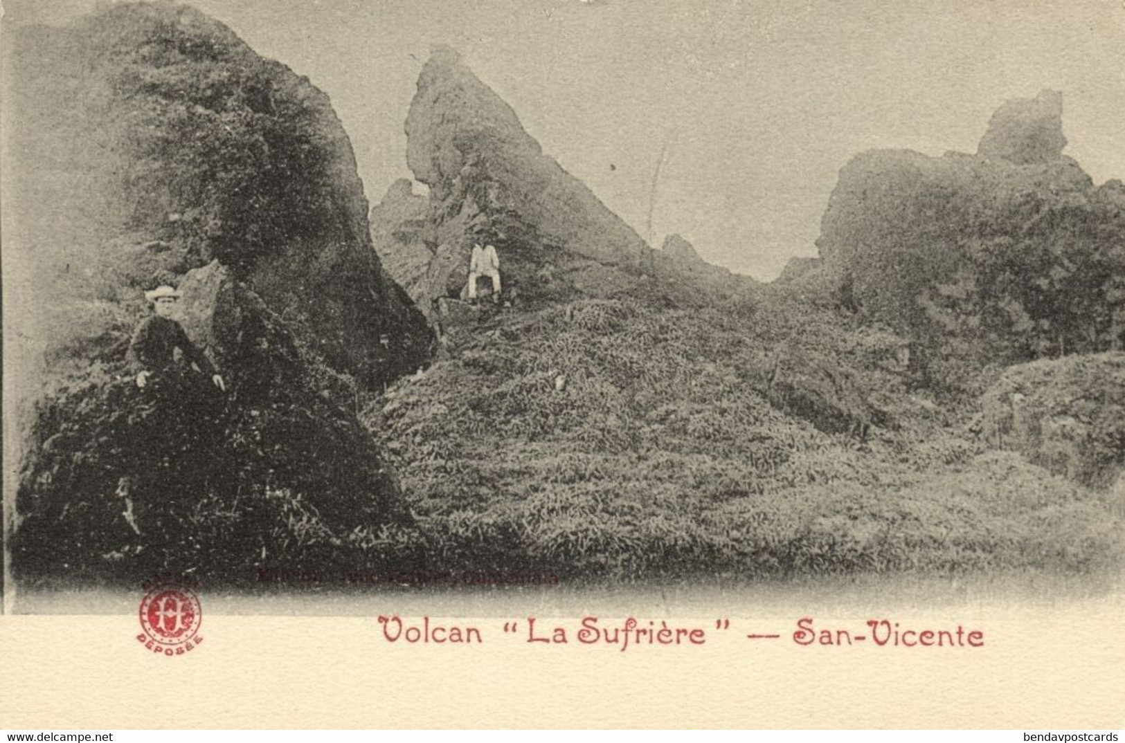 St. Vincent And The Grenadines, Volcan Soufrière Volcano (1900s) Postcard - St. Vincent Und Die Grenadinen