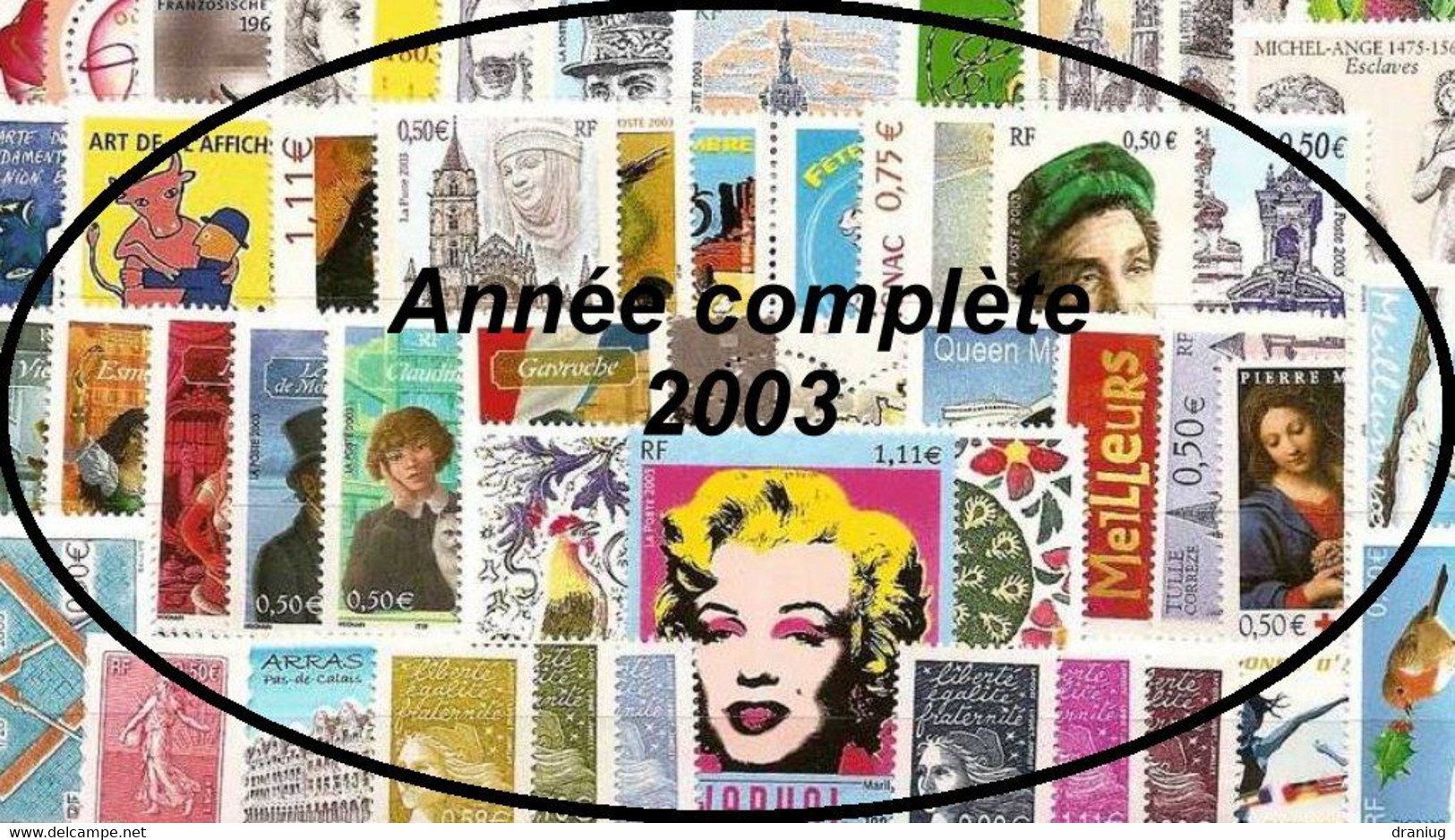 France Année Complète 2003 N** Sous Faciale - 2000-2009