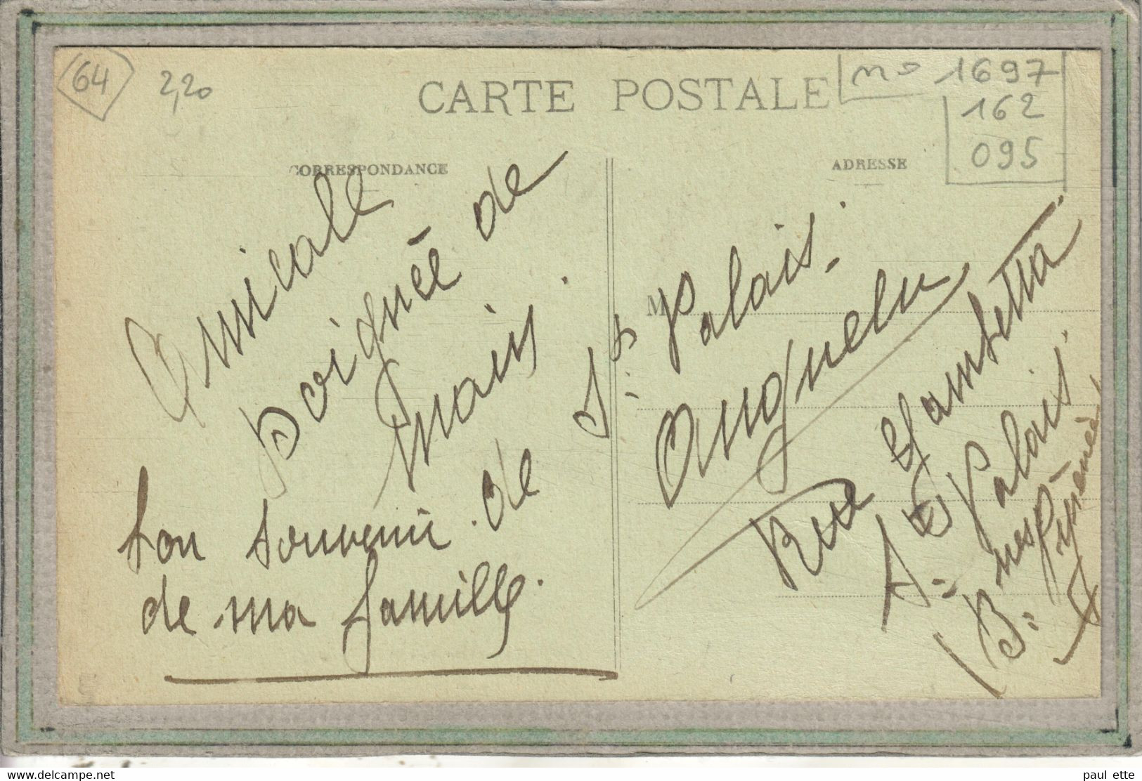 CPA - (64) SAINT-PALAIS - Aspect Du Bourg En Vue Générale En 1920 - Saint Palais