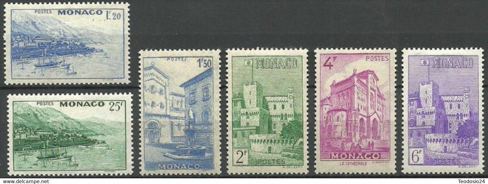 MONACO 1946 YVERT  276/80 ** MNH - Other & Unclassified