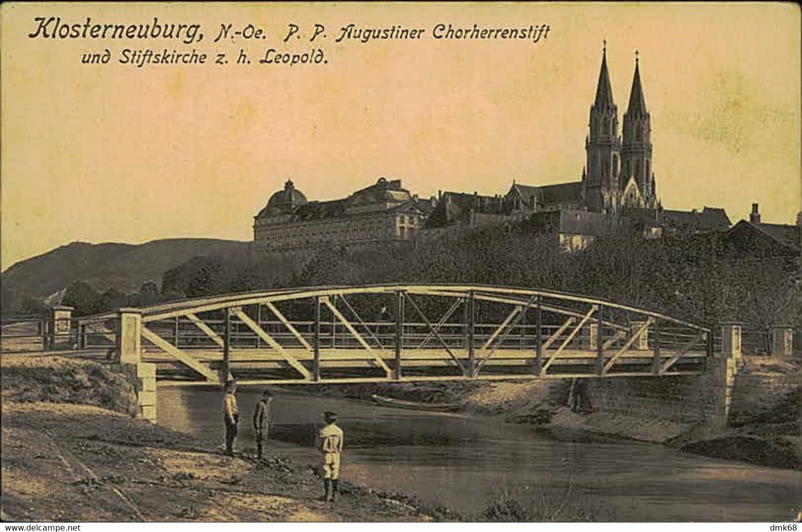 AUSTRIA - KLOSTERNEUBURG N. OE. P. P. AUGUSTINER CHORHERRENSTIFT UND STIFTSKIRCHE Z. H. LEOPOLD - 1916 (15580) - Klosterneuburg
