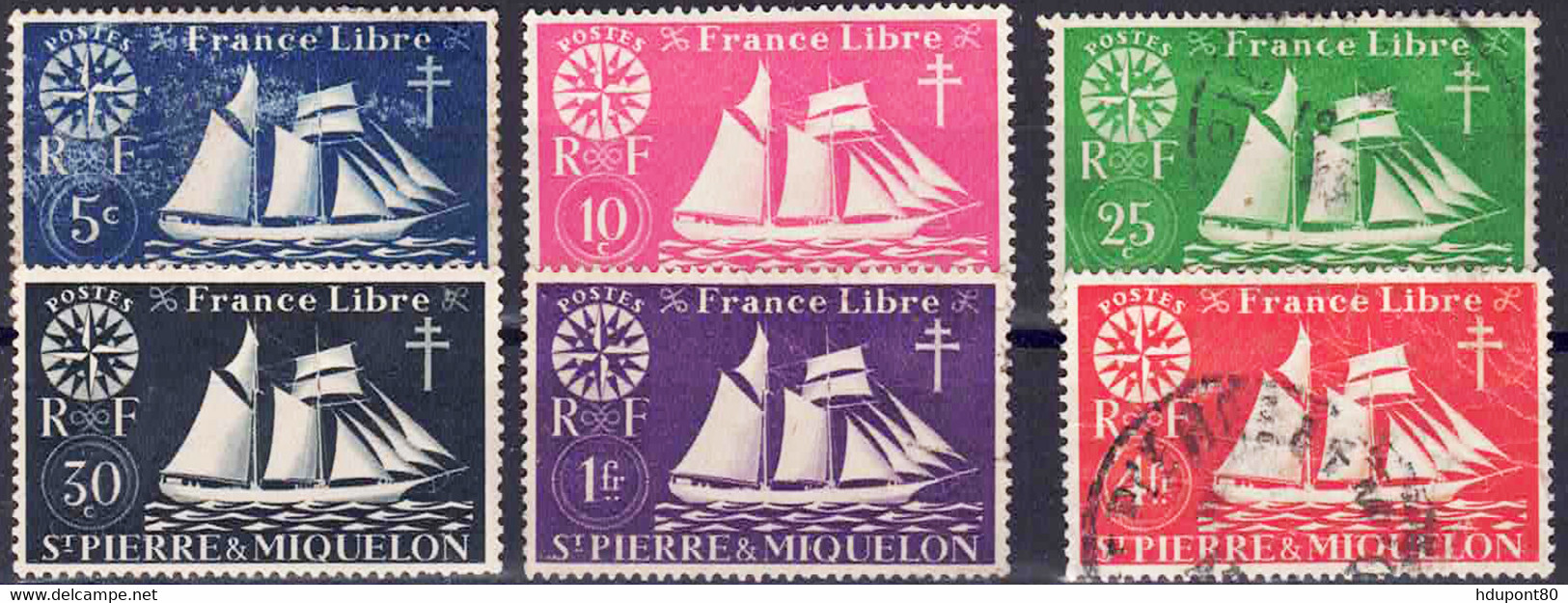 YT 296 à 299,302,306 - Used Stamps