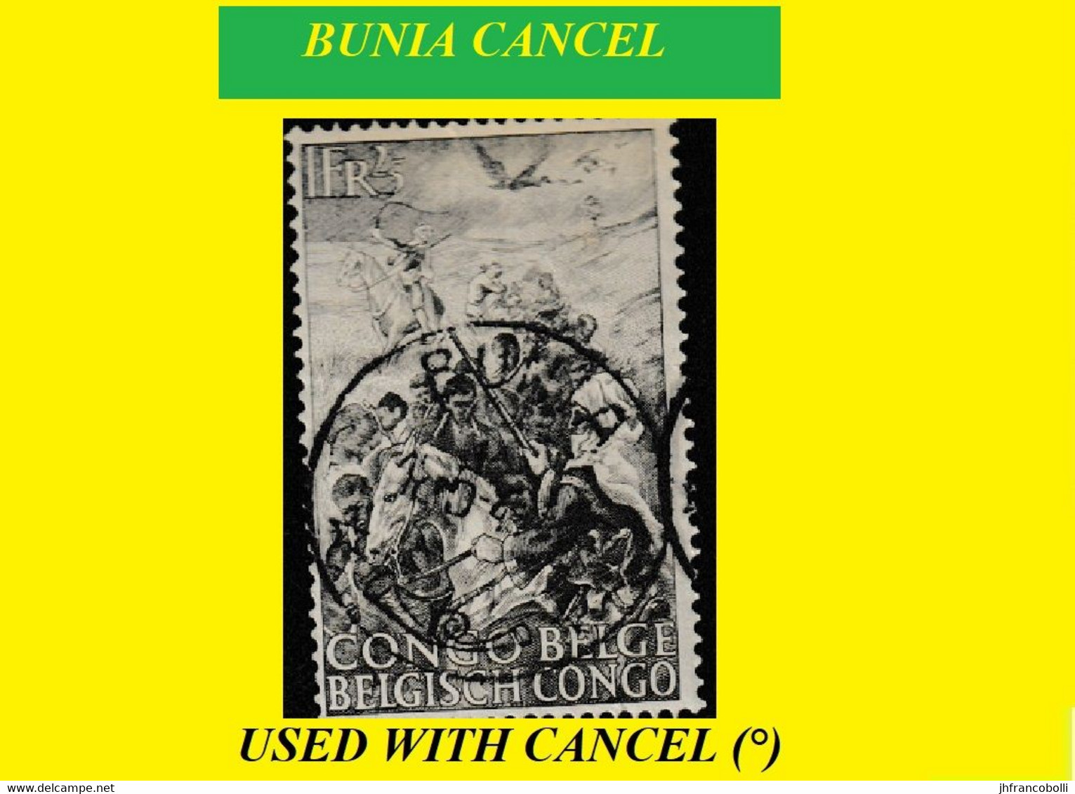 1941 (°) BUTA BELGIAN CONGO / CONGO BELGE CANCEL STUDY [3] COB 278 = AGAINST SLAVERY STAMP WITH ROUND CANCEL - Plaatfouten En Curiosa