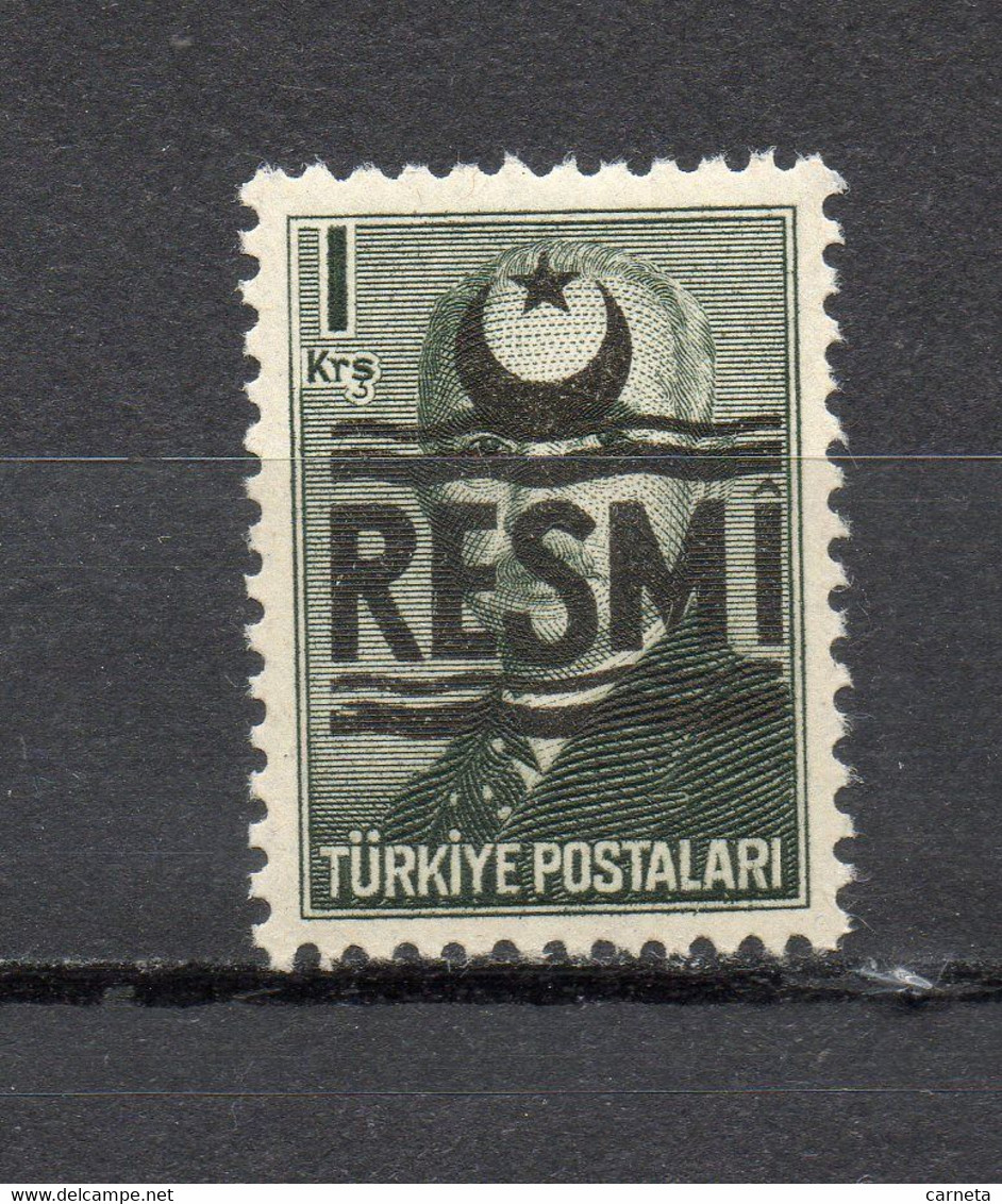 TURQUIE  SERVICE   N° 26  NEUF SANS CHARNIERE    COTE  0.15€    INONU - Timbres De Service