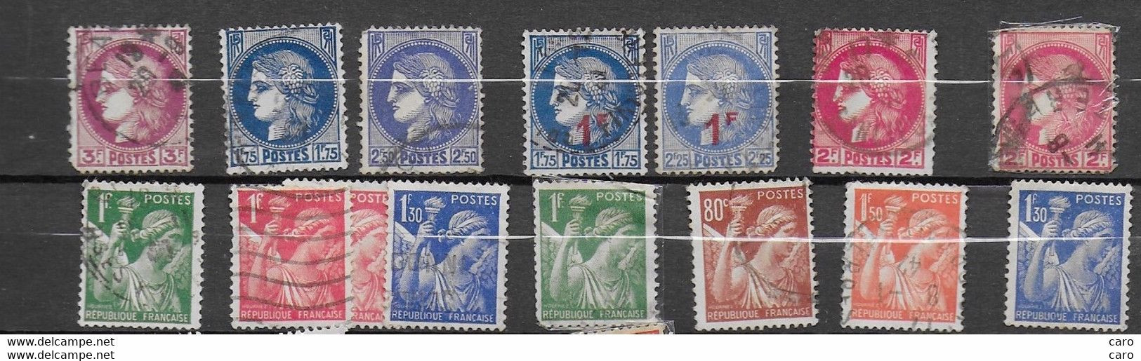 1937-1940 : Lot Cérès + Iris - Other & Unclassified