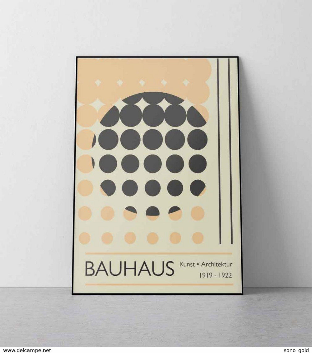 Bauhaus 1919 - 1922 ~ Manifesto ~ Poster ~ Design ~ Architecture ~ Furnishing ~ Vintage ~ Mid Century - Zeitgenössische Kunst