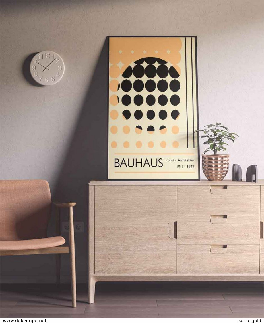 Bauhaus 1919 - 1922 ~ Manifesto ~ Poster ~ Design ~ Architecture ~ Furnishing ~ Vintage ~ Mid Century - Art Contemporain