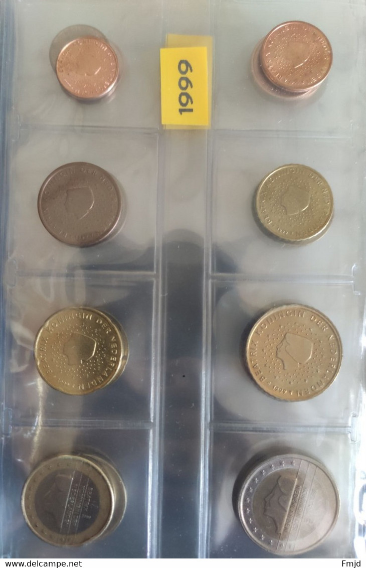 Pieces Euros Des Pays-Bas Année Complète De 1999 à 2010 - Netherlands