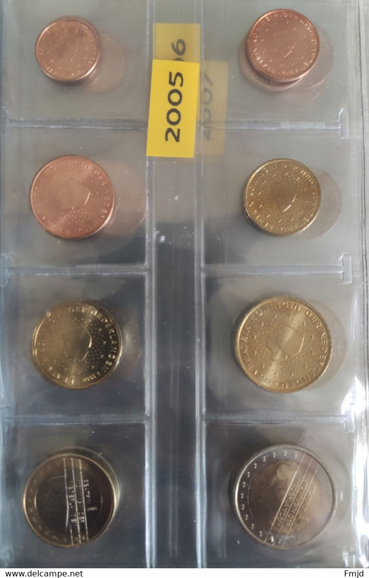 Pieces Euros des Pays-Bas année complète de 1999 à 2010